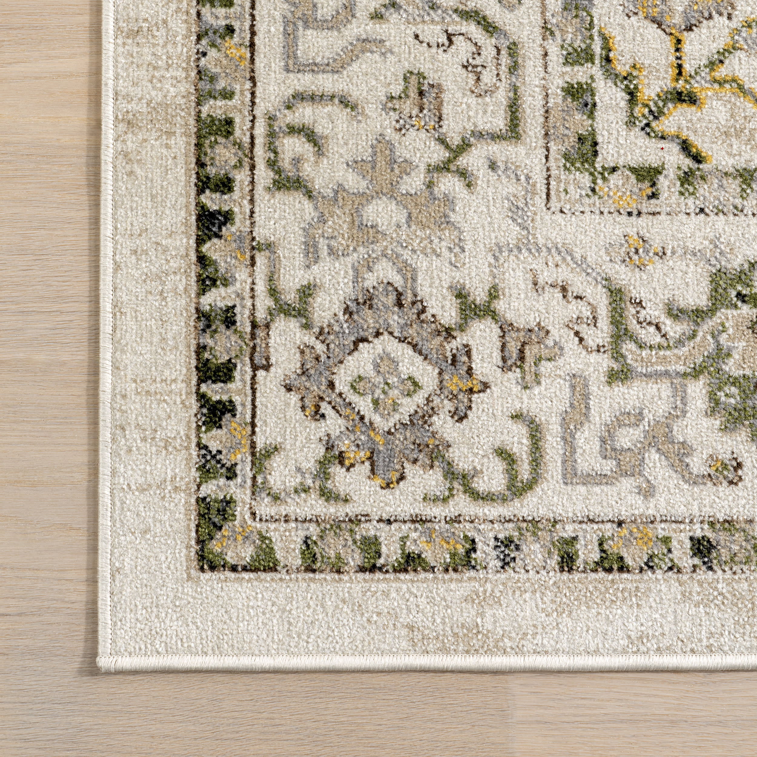 Lianna Washable Vines Rug | Cream - Image 4