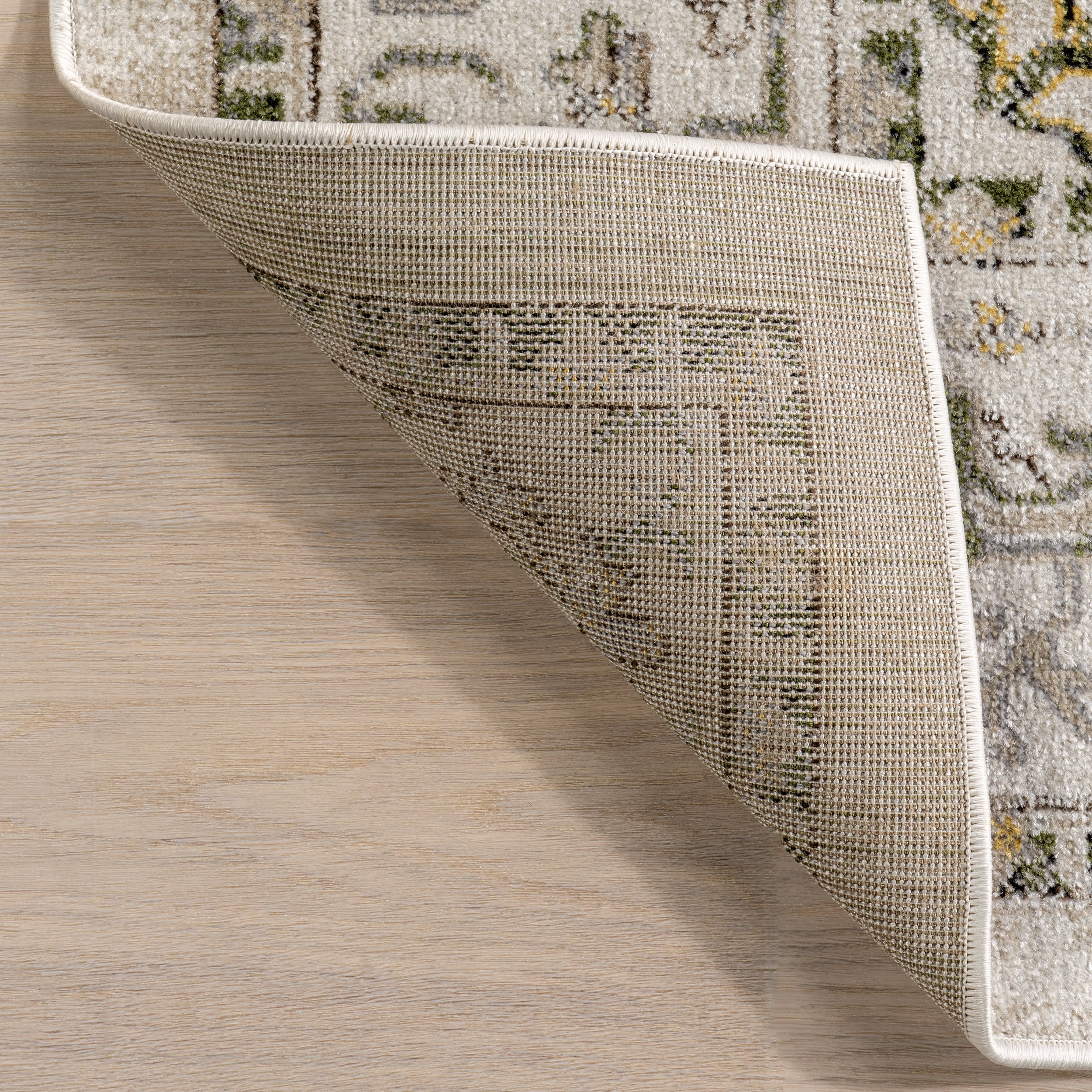 Lianna Washable Vines Rug | Cream - Image 7