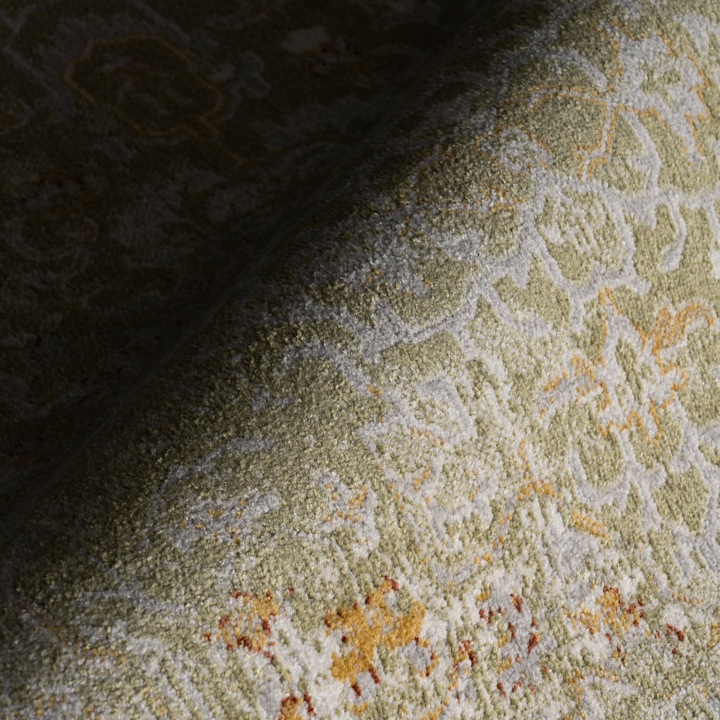 Lianna Washable Vines Rug | Green - Image 3