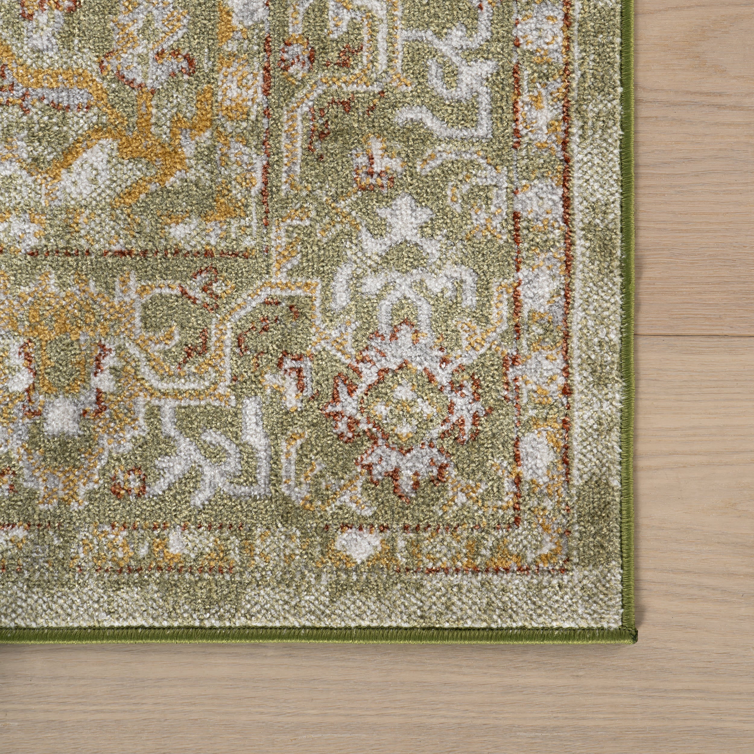 Lianna Washable Vines Rug | Green - Image 4