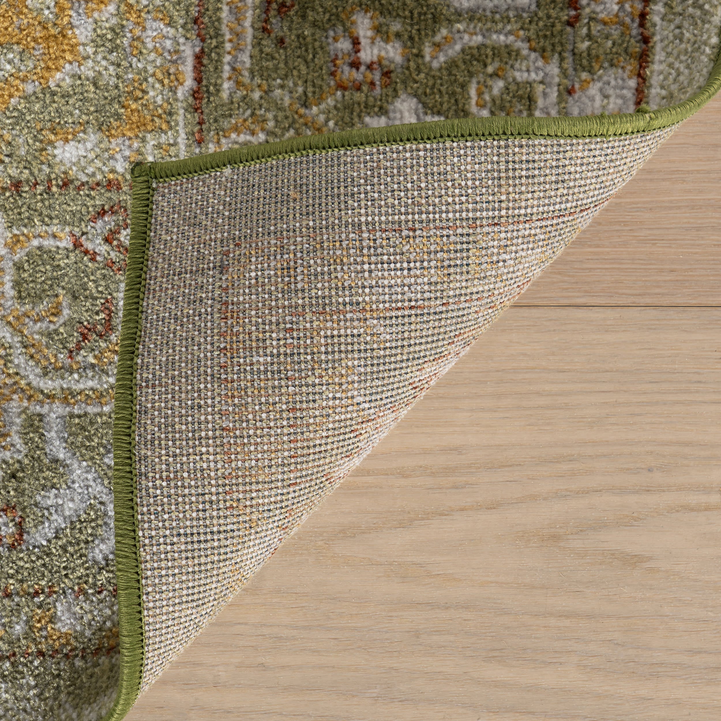 Lianna Washable Vines Rug | Green - Image 8