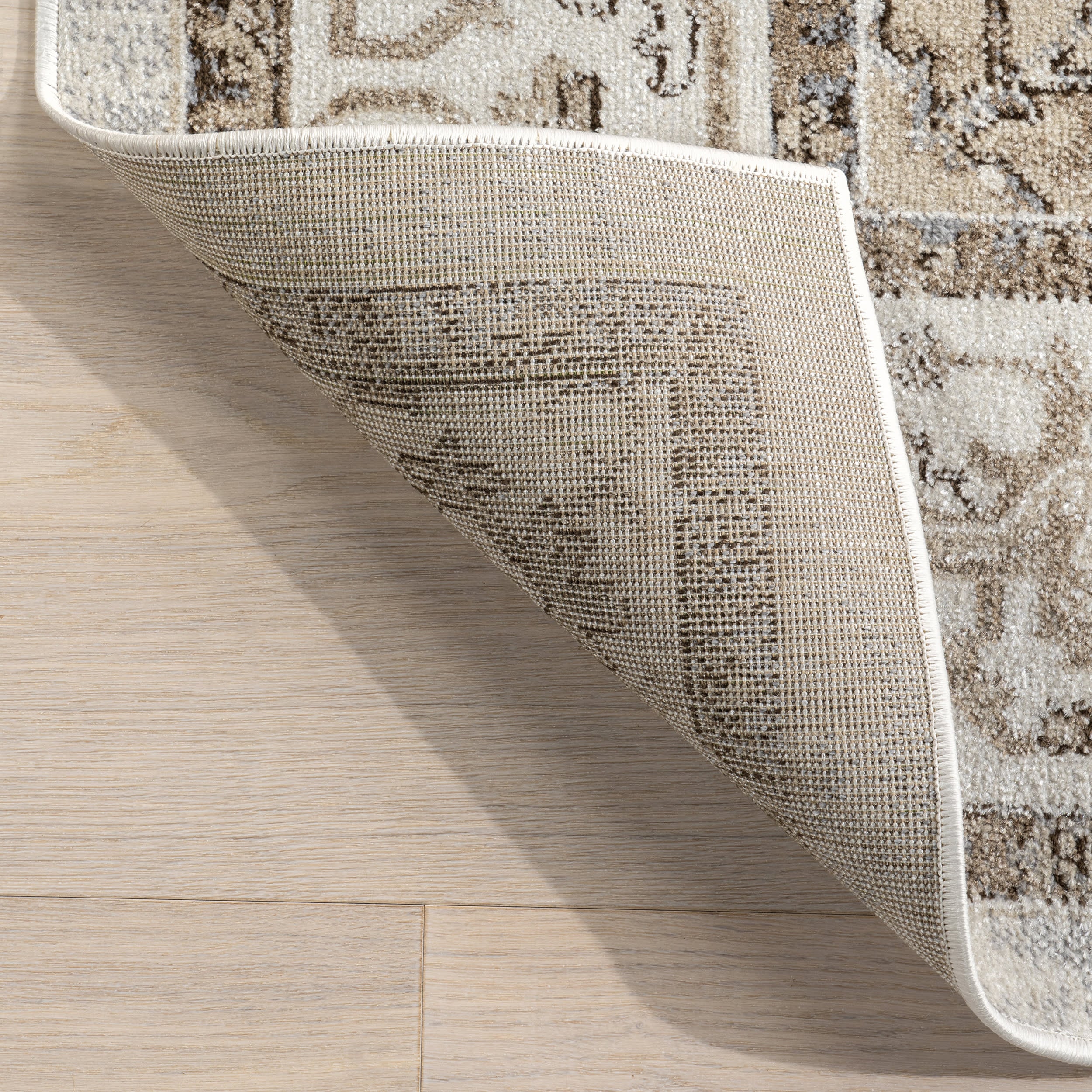 Lianna Washable Vines Rug | Light Brown - Image 7
