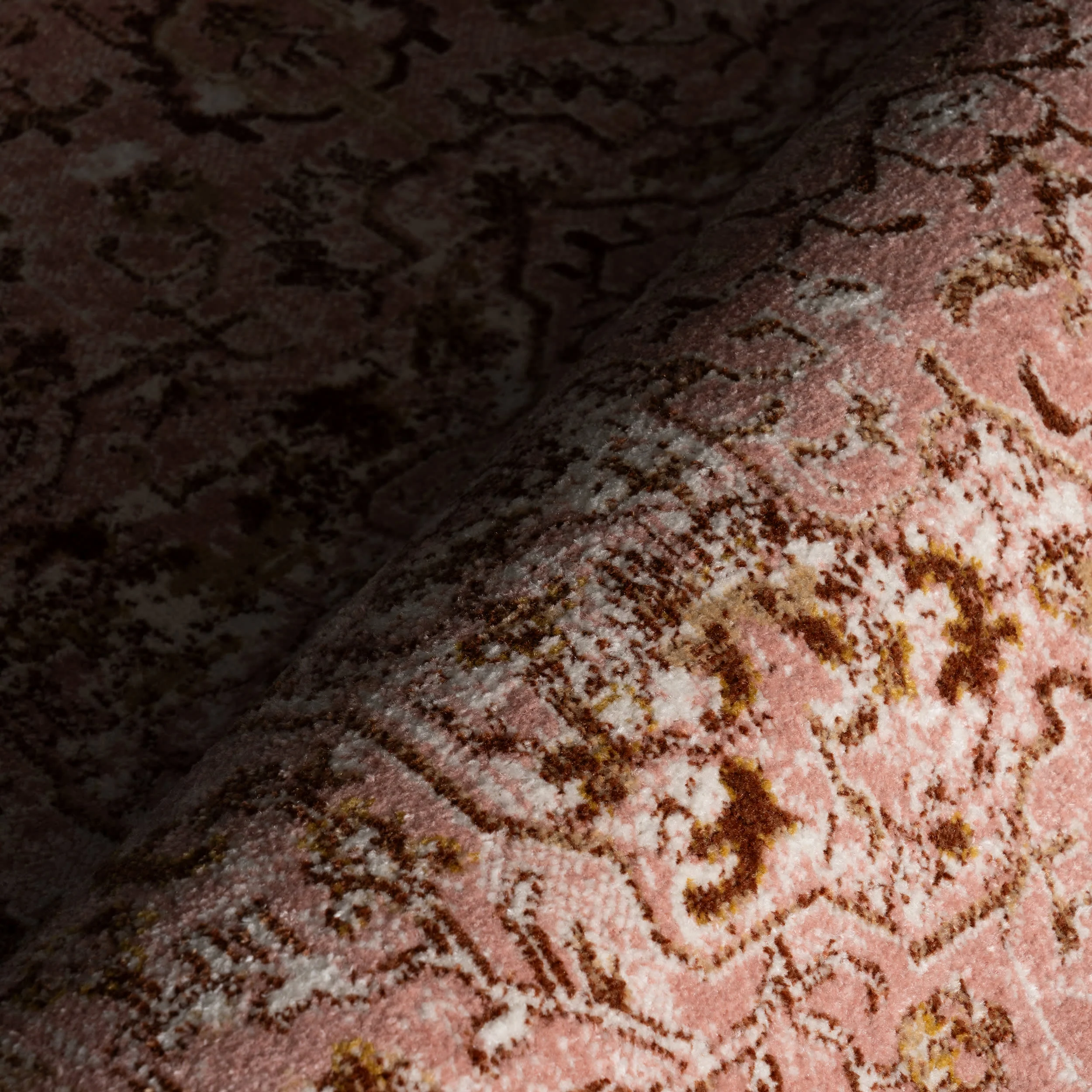 Lianna Washable Vines Rug | Pink - Image 3