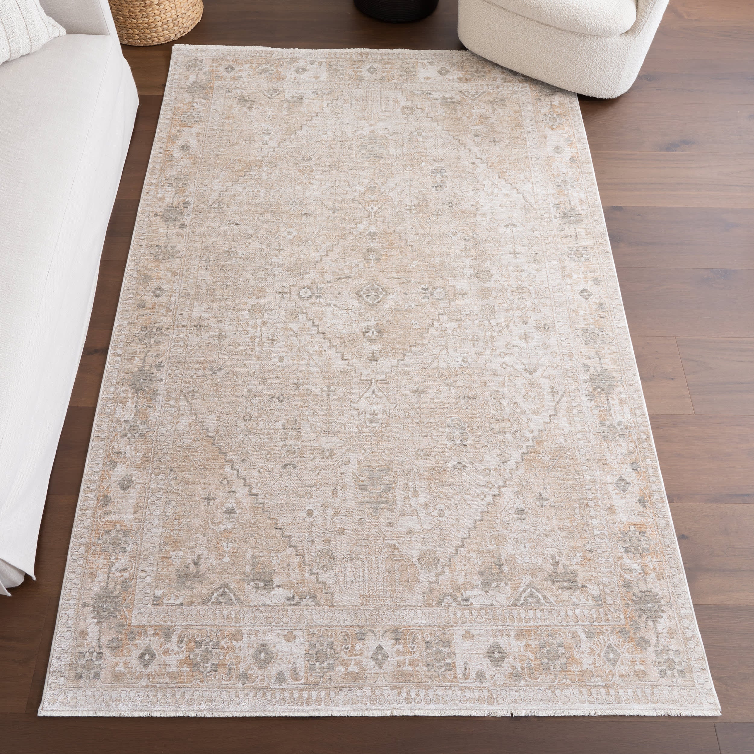 Lilianna Vintage Rug | Light Beige - Image 2
