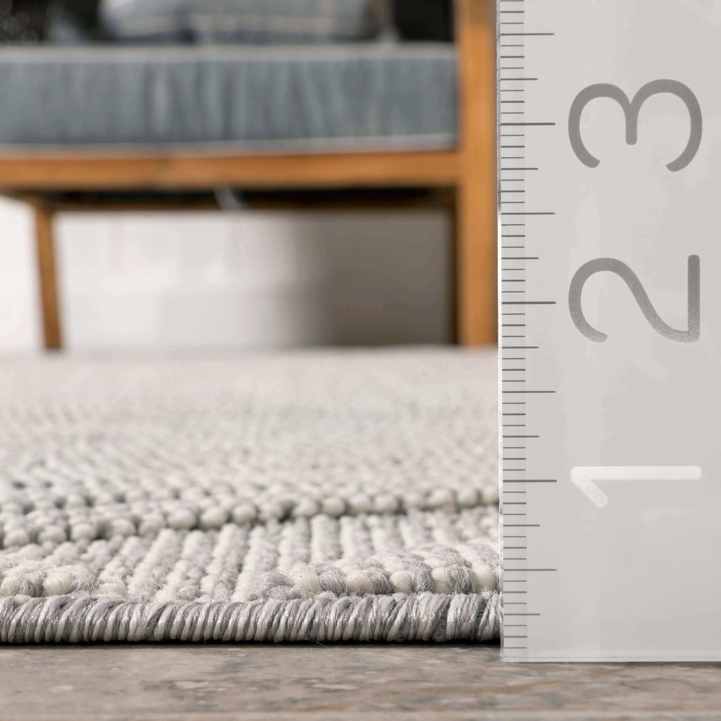 Lillia Indoor/Outdoor Geometric Rug | Grey - Image 5