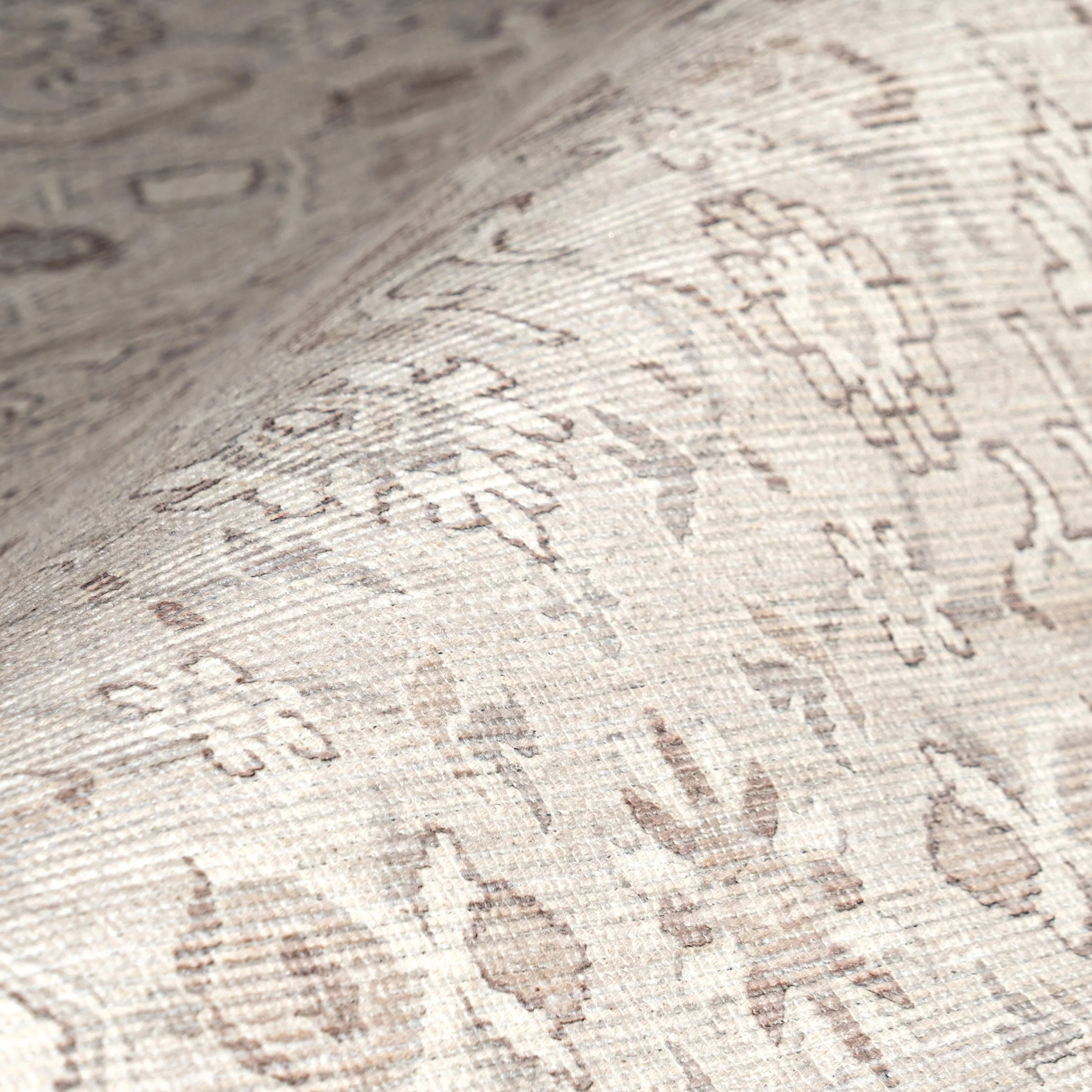 Lillie Classic Floral Washable Rug | Cream - Image 3