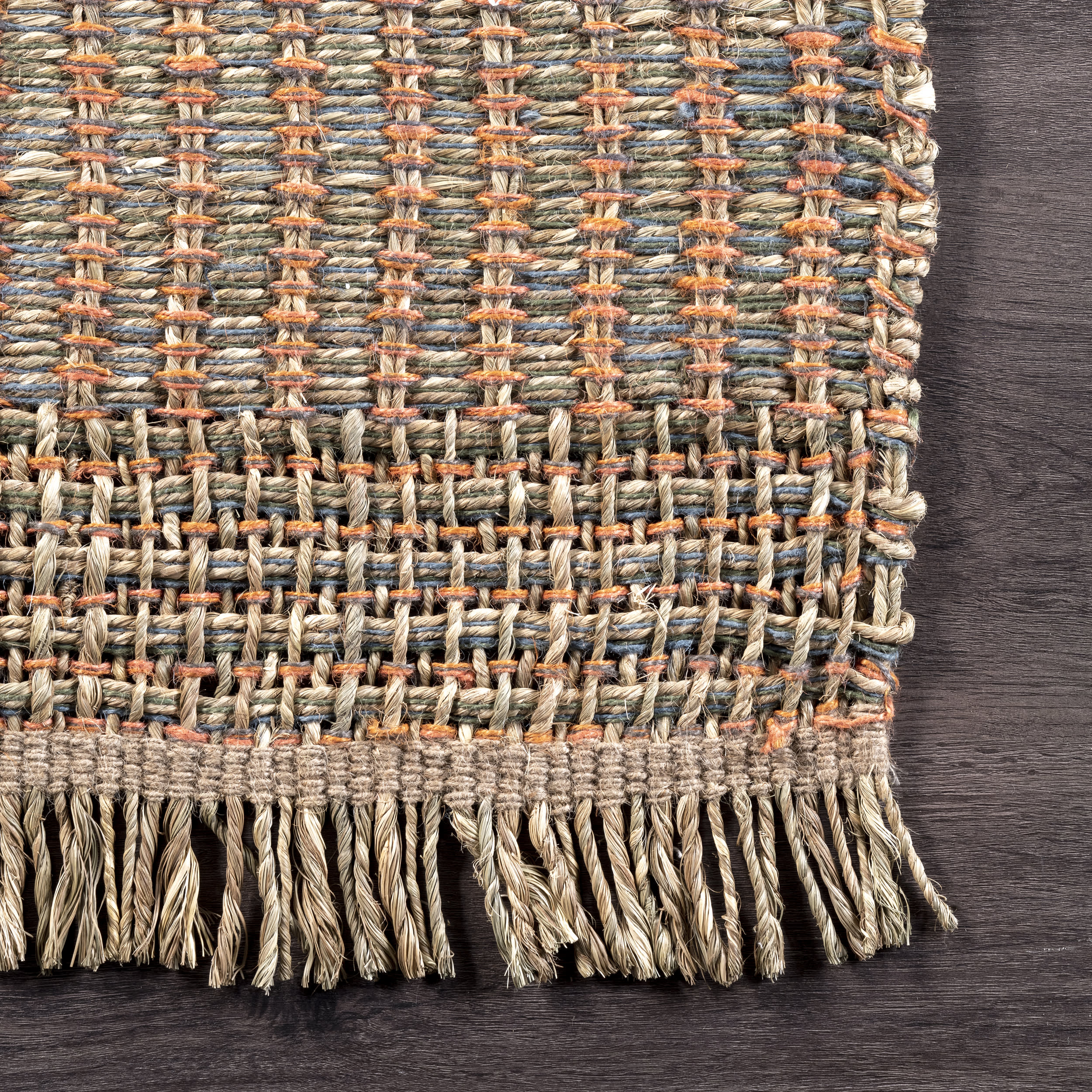 Lilly Seagrass Fringed Rug | Natural - Image 3