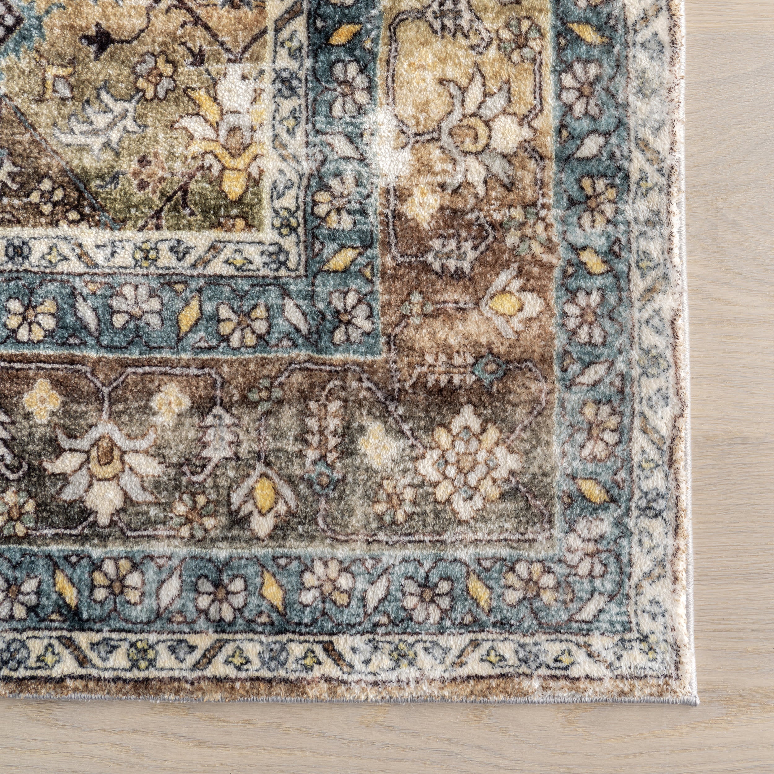 Lilou Medallion Washable Rug | Brown - Image 4