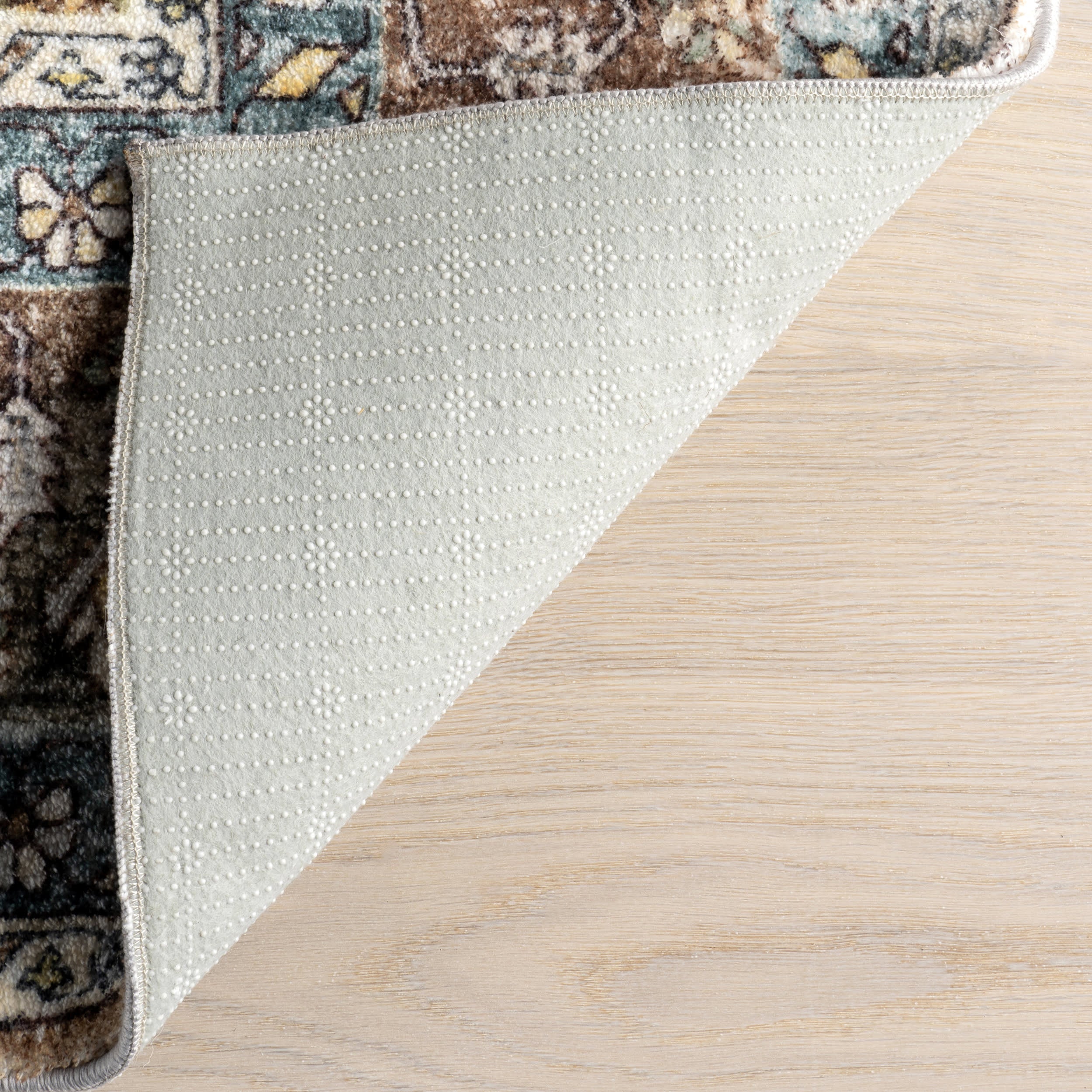Lilou Medallion Washable Rug | Brown - Image 7