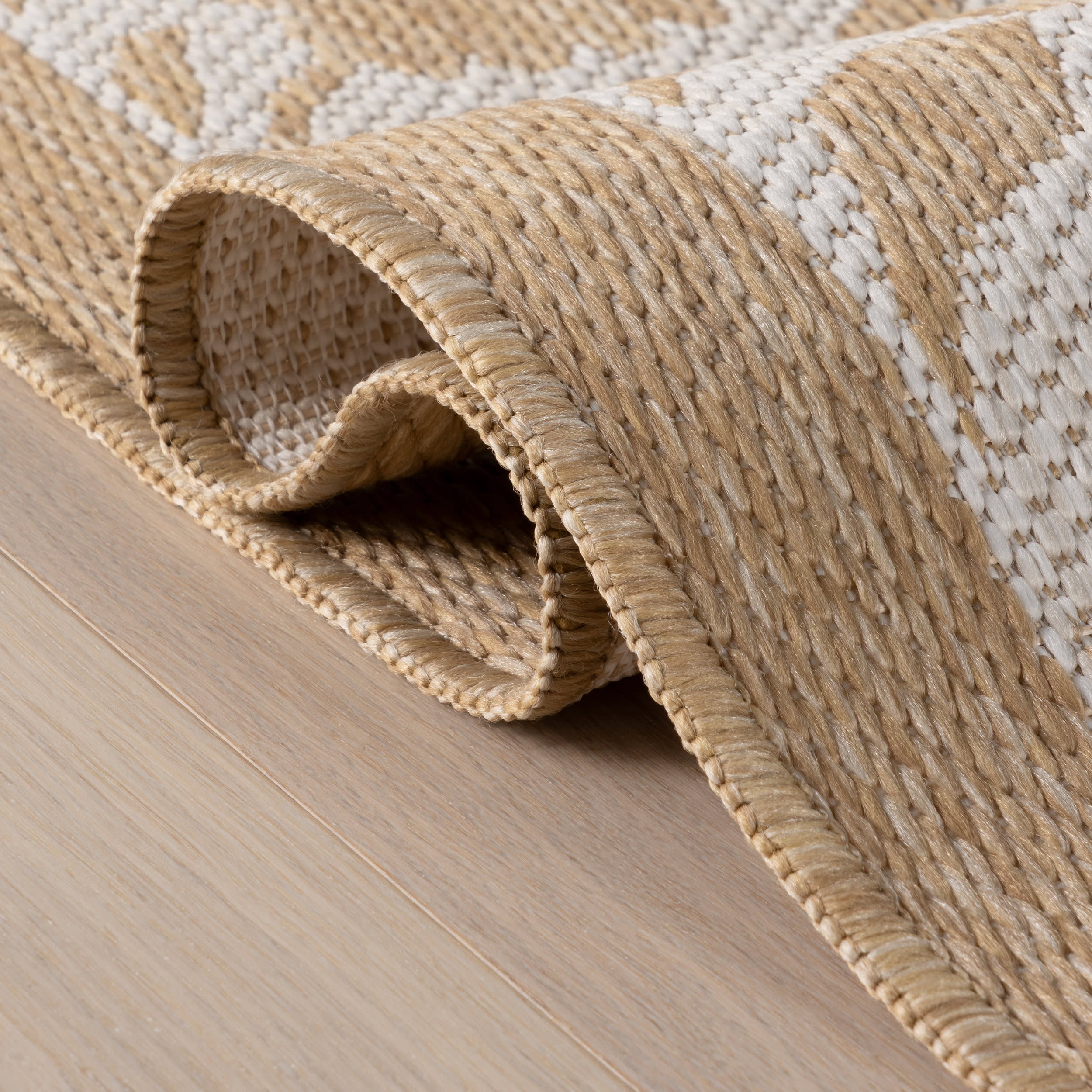 Lilura Traditional Paisley Indoor/Outdoor Rug | Natural - Image 11