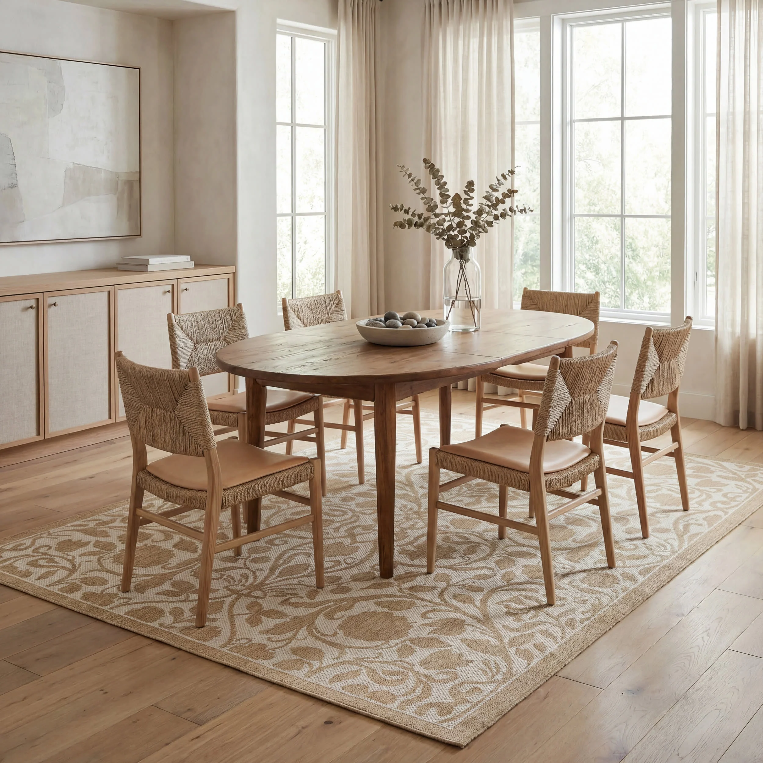 Lilura Traditional Paisley Indoor/Outdoor Rug | Natural - Image 7