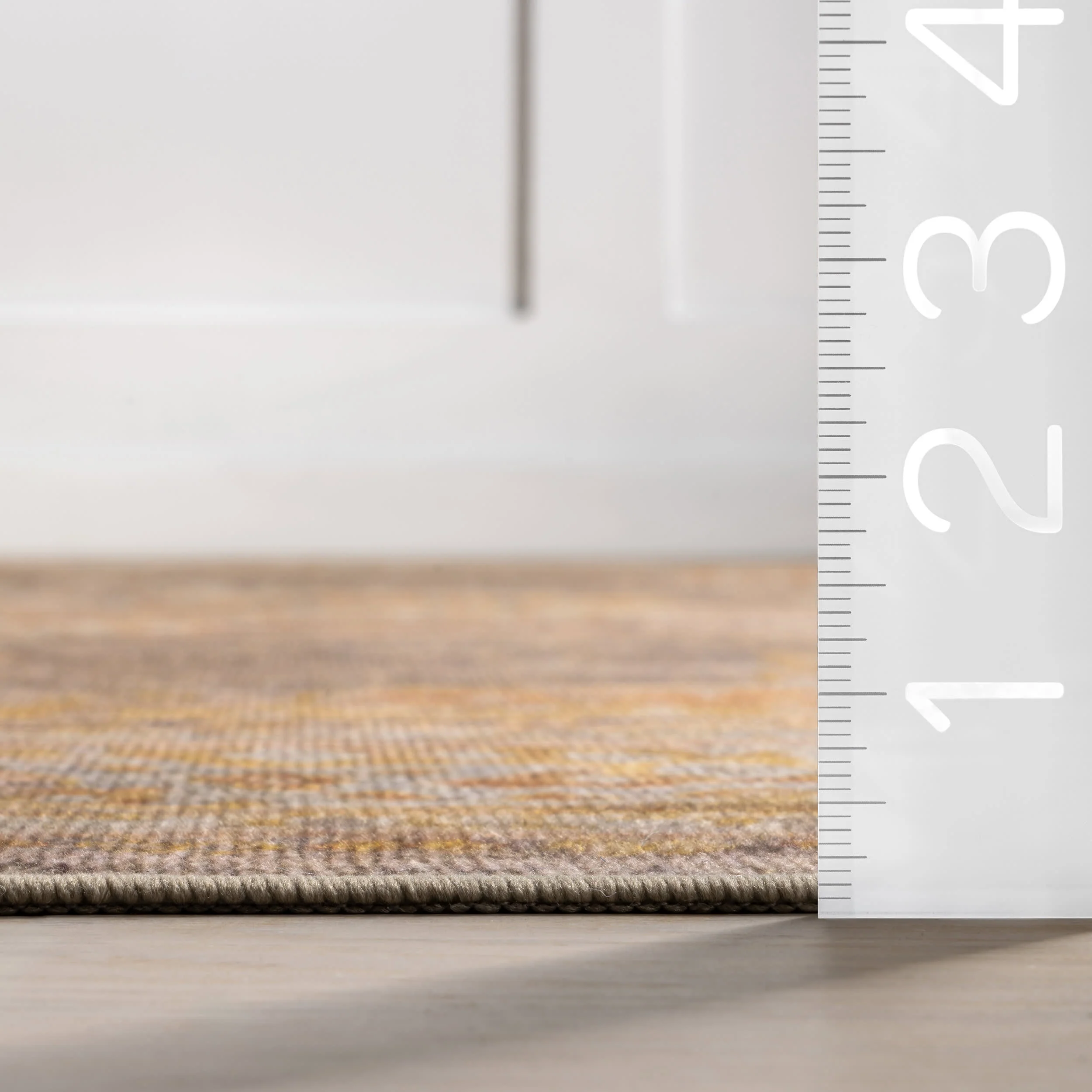 Lincoln Medallion Washable Rug | Mustard - Image 6