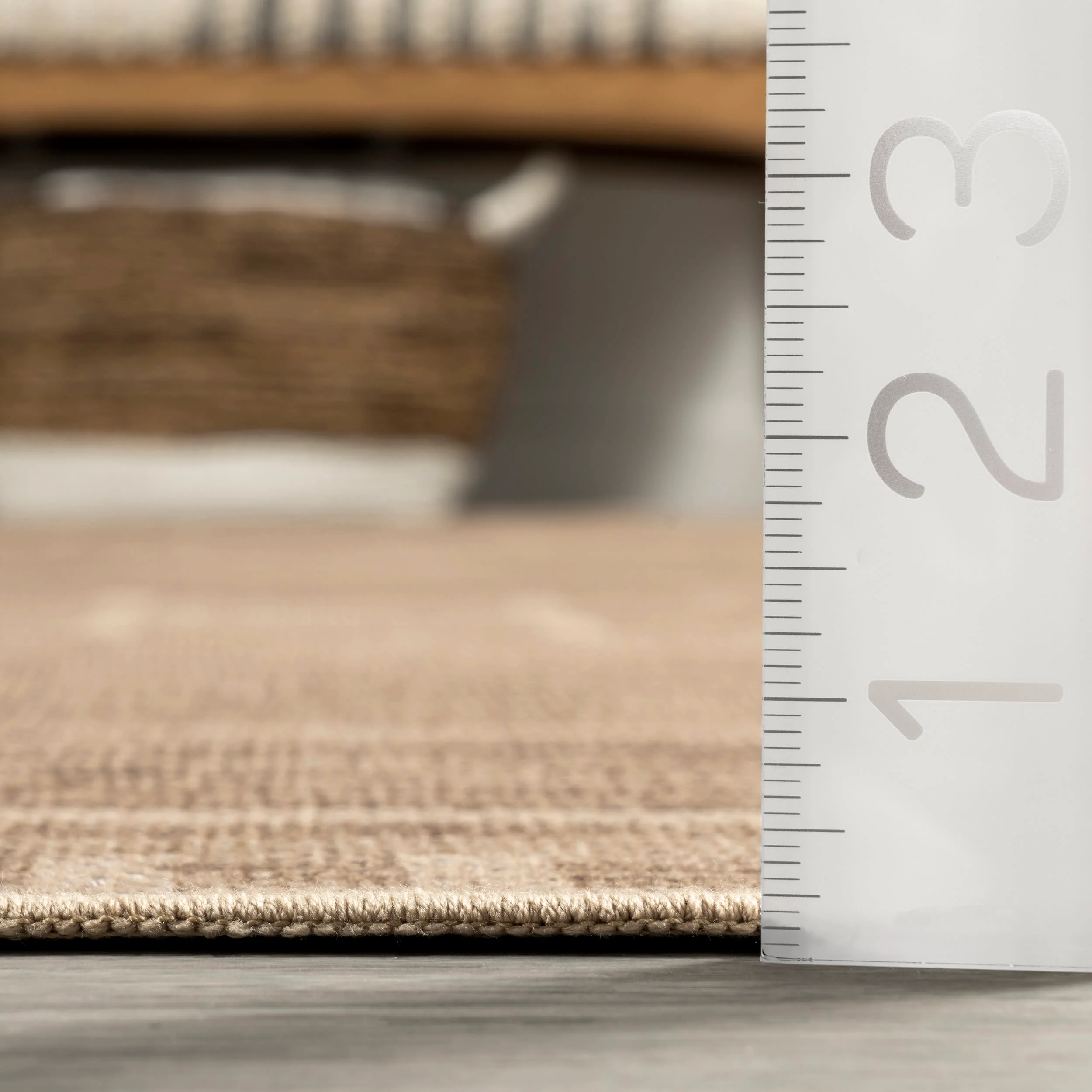 Linden Easy-Jute Washable Shapes Rug | Natural - Image 4
