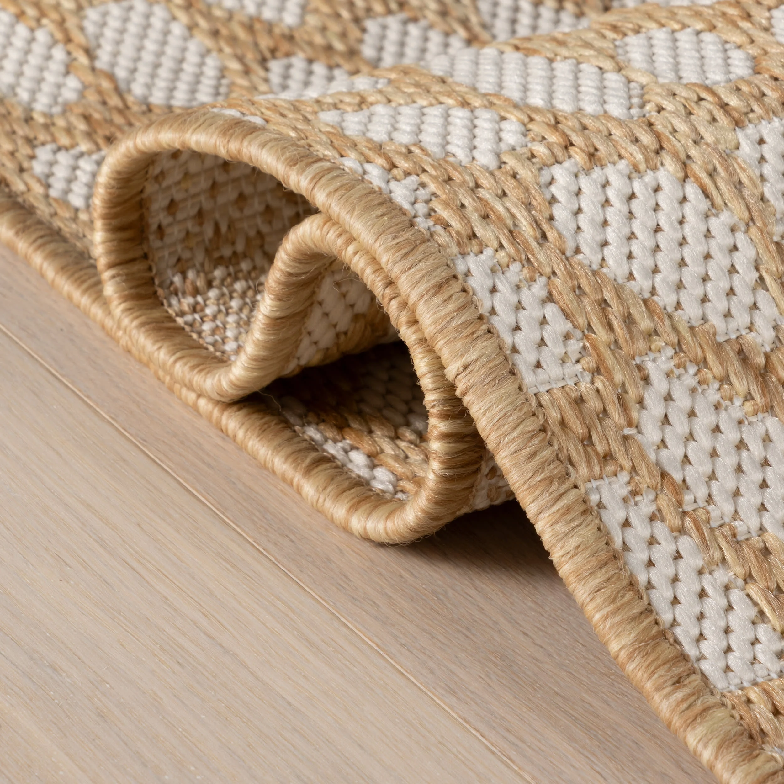 Lindra Modern Animal Print Indoor/Outdoor Rug | Beige - Image 6