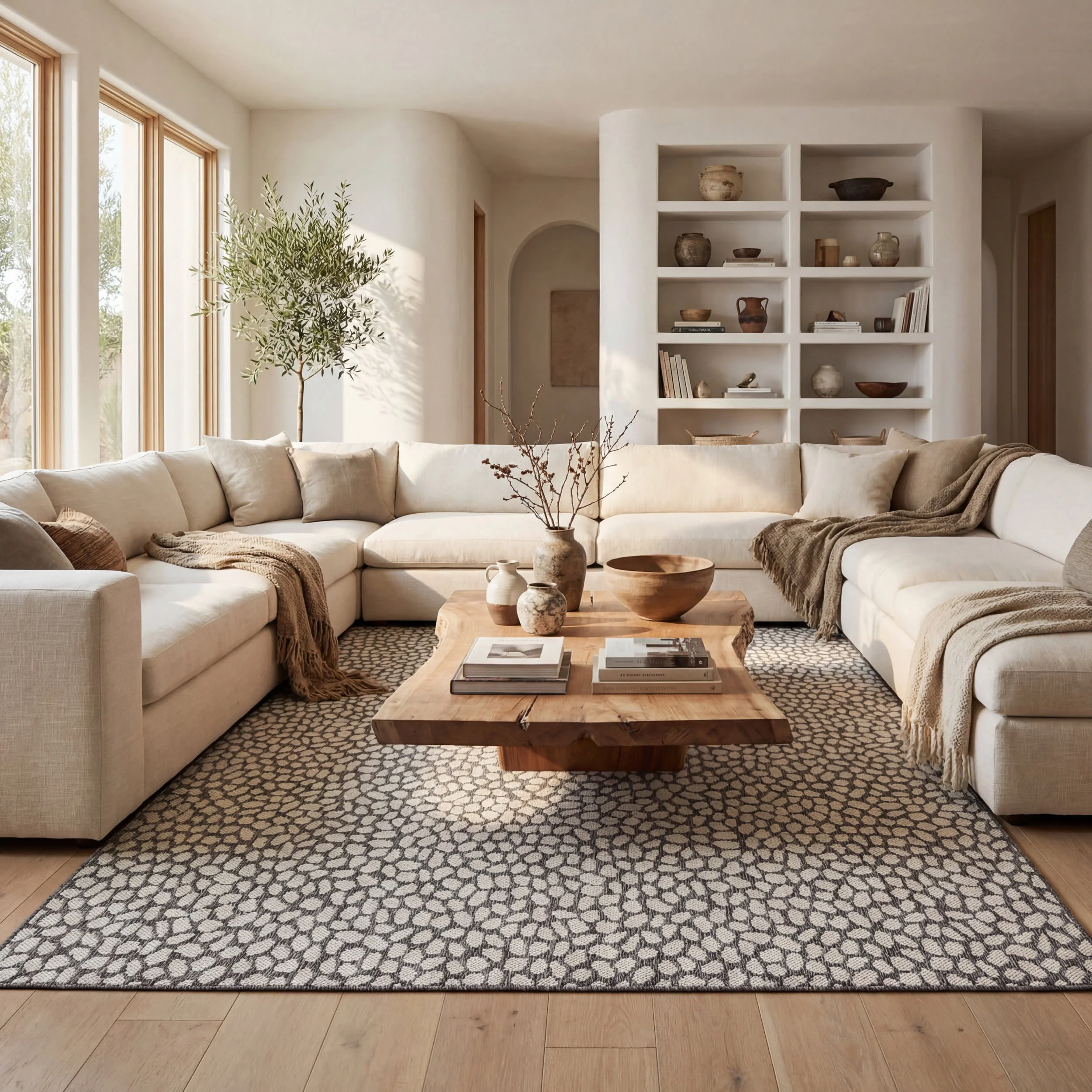 Lindra Modern Animal Print Indoor/Outdoor Rug | Grey - Image 9