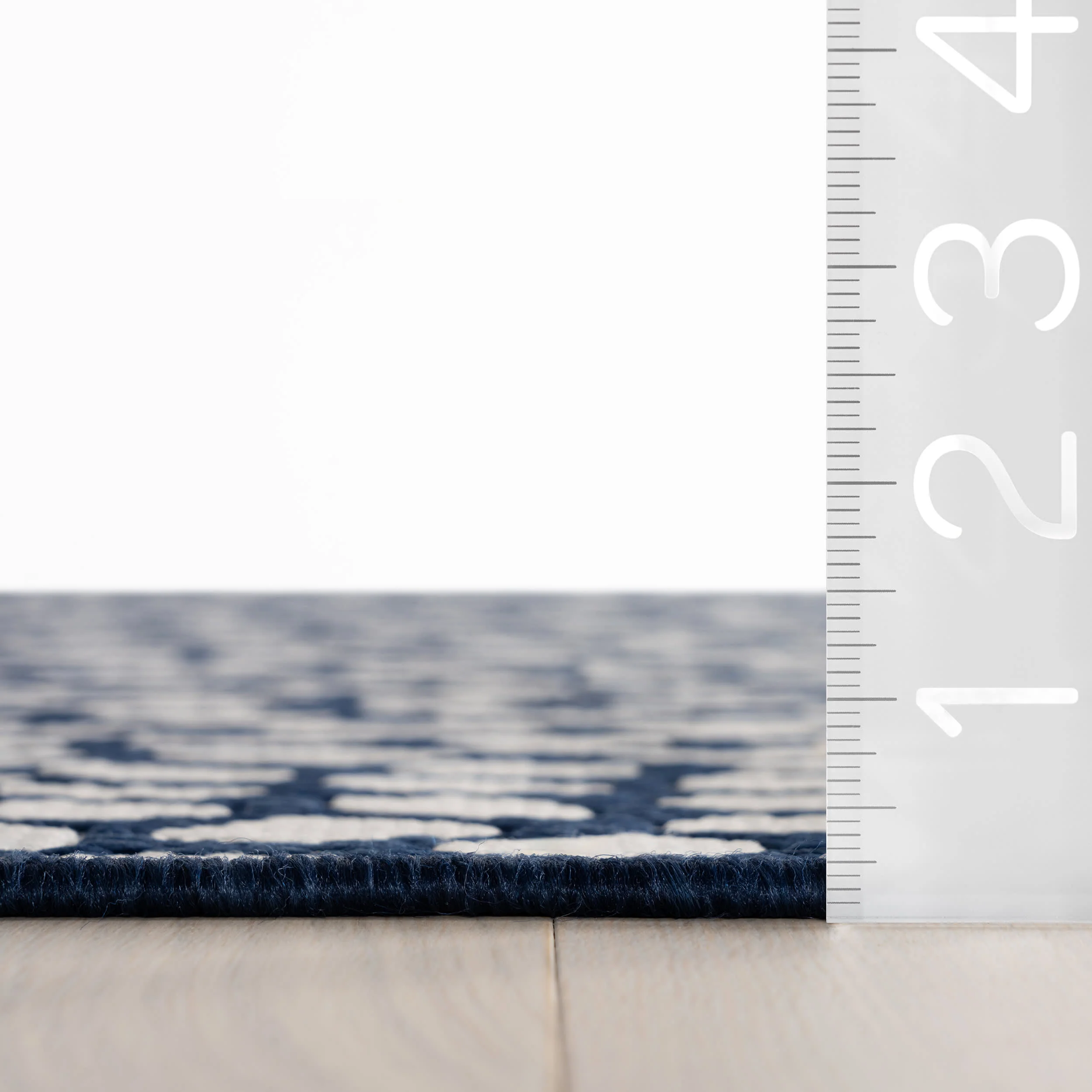 Lindra Modern Animal Print Indoor/Outdoor Rug | Navy - Image 6