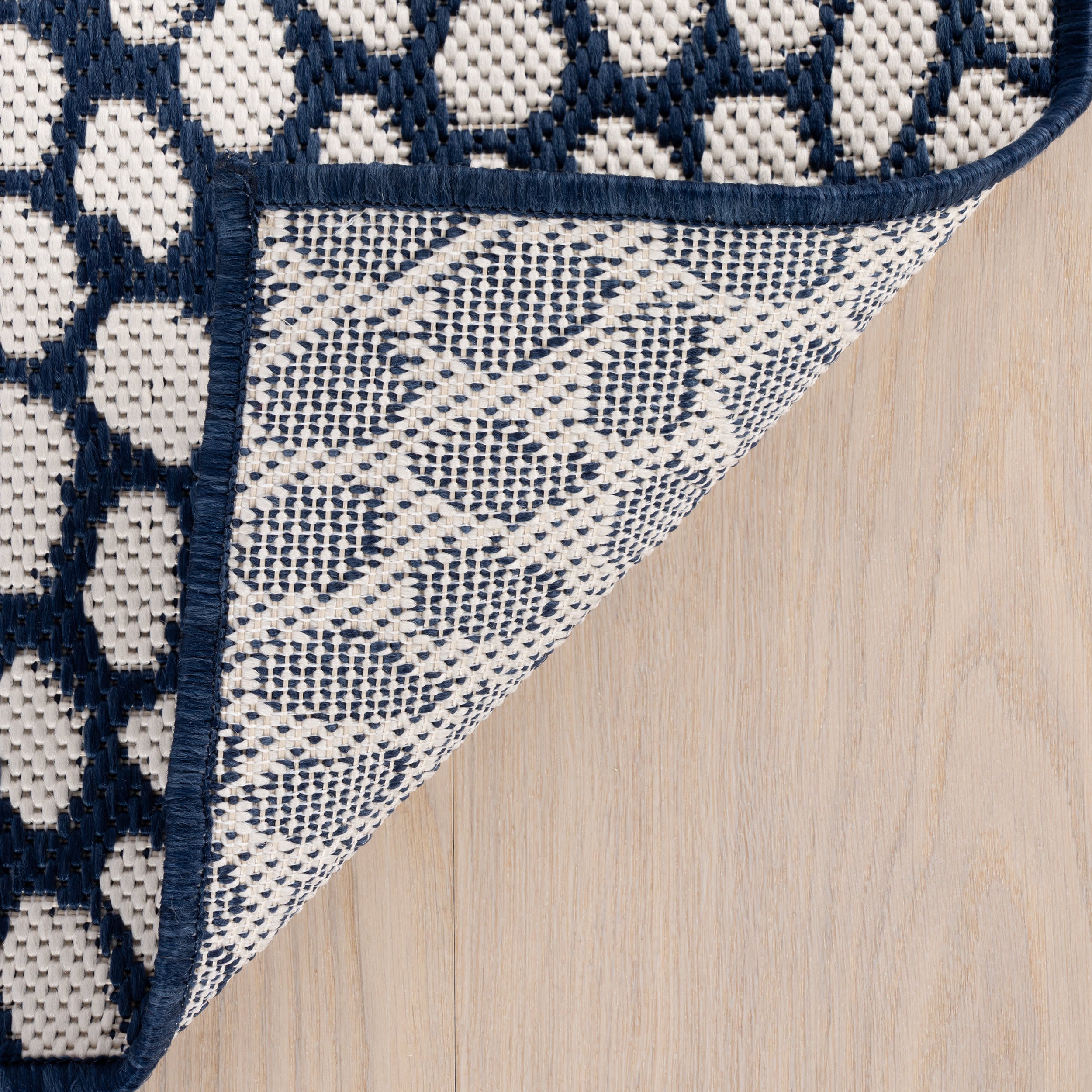 Lindra Modern Animal Print Indoor/Outdoor Rug | Navy - Image 8