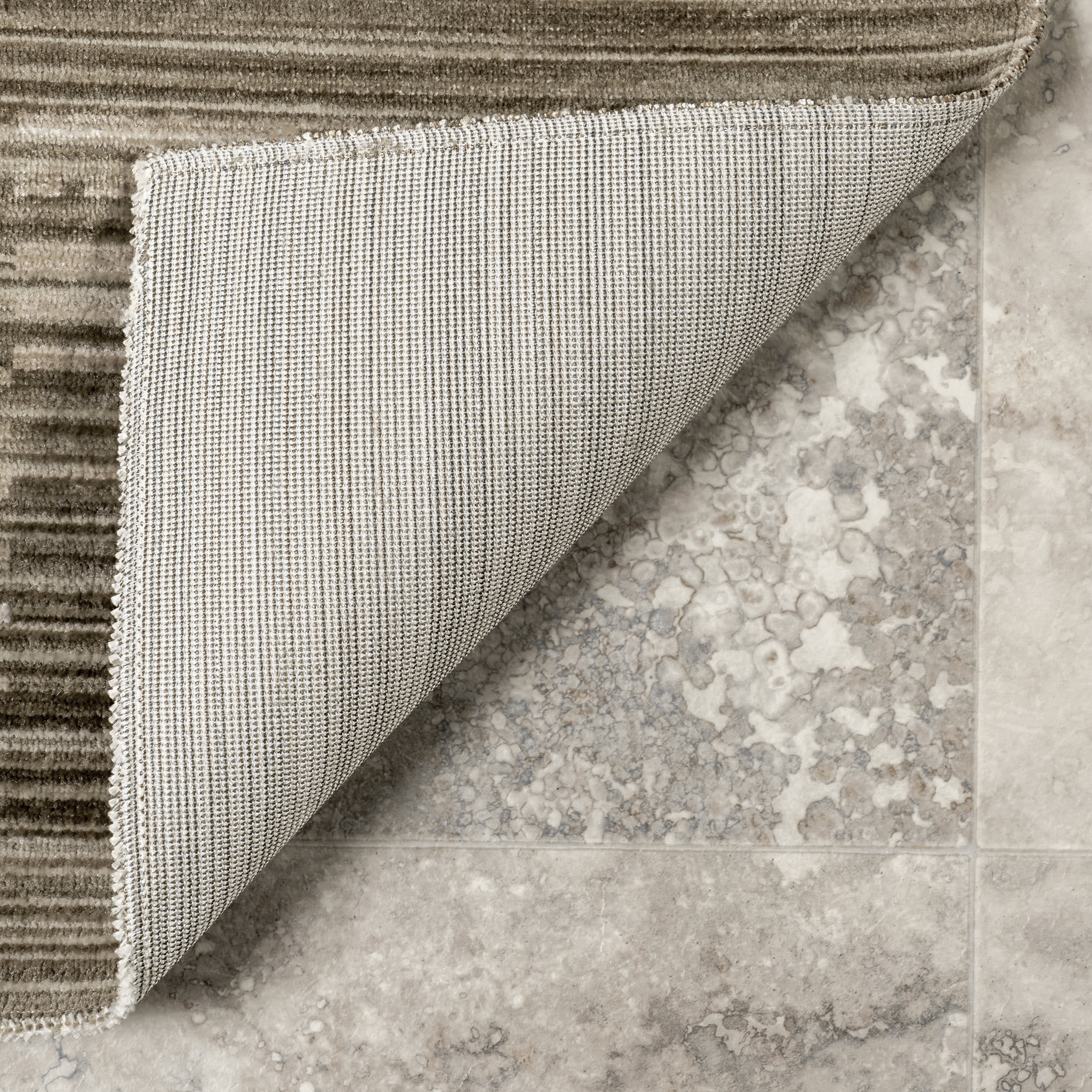 Lindy Striped Washable Indoor/Outdoor Rug | Beige - Image 6