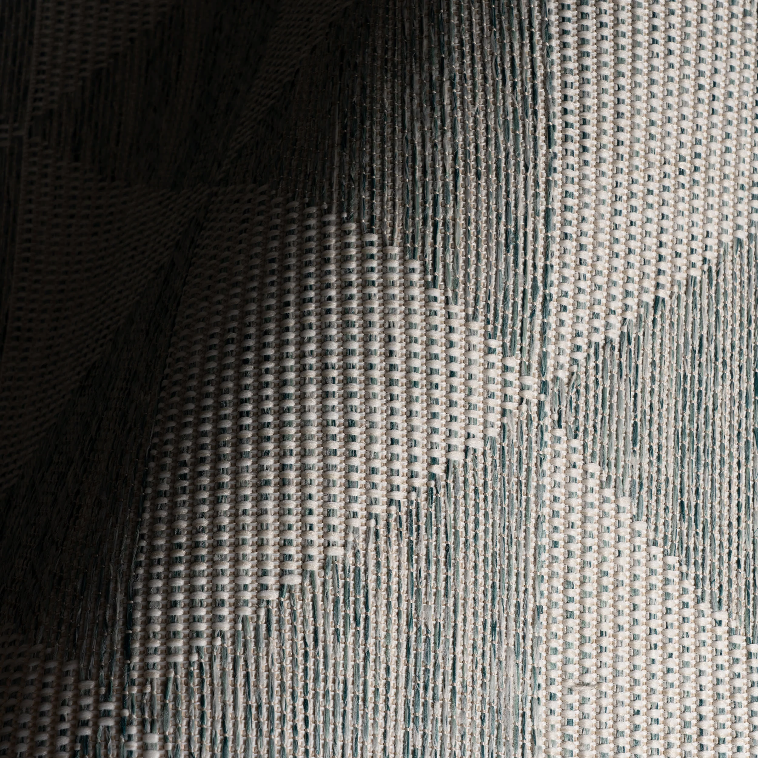 Linea Modern Geometric Indoor/Outdoor Rug | Blue - Image 2