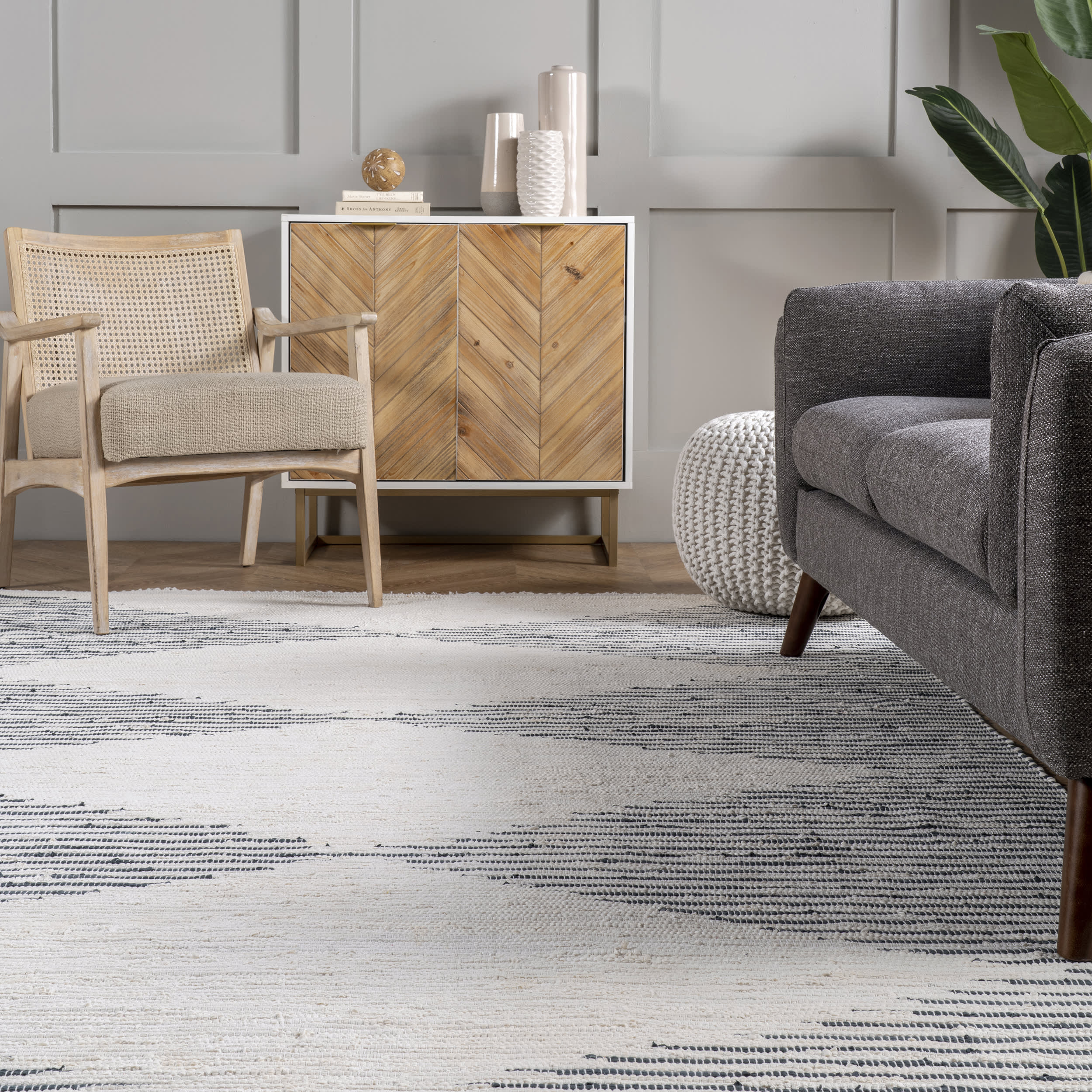 Lined Diamonds Rug | Ivory - Image 4
