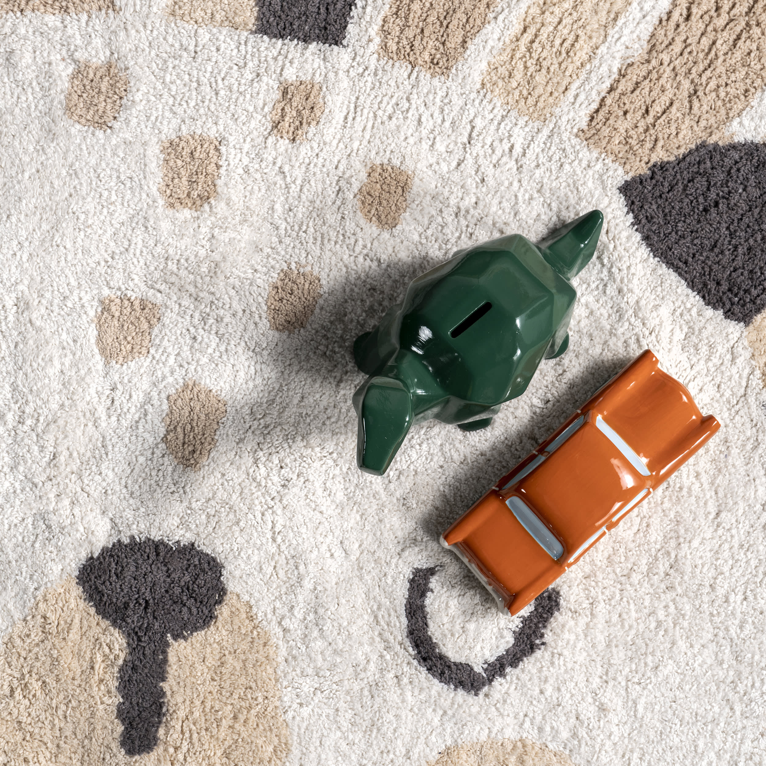 Lion Nursery Washable Rug | Ivory - Image 7