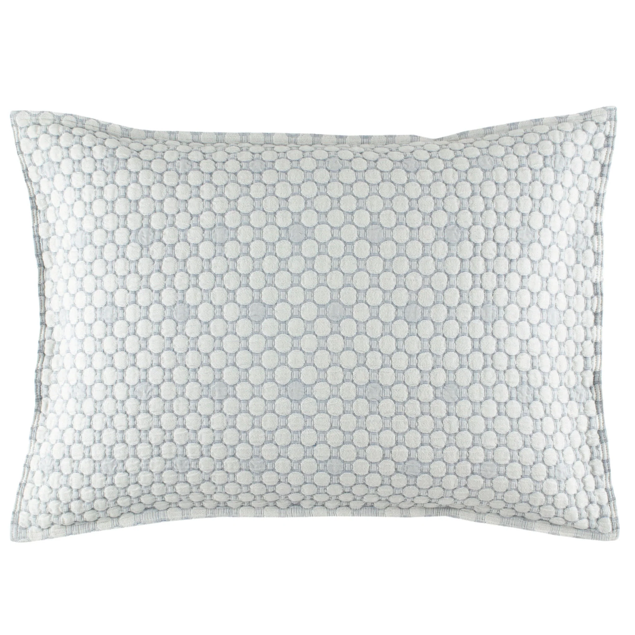 Lodi Matelasse Sham | Blue - Image 2