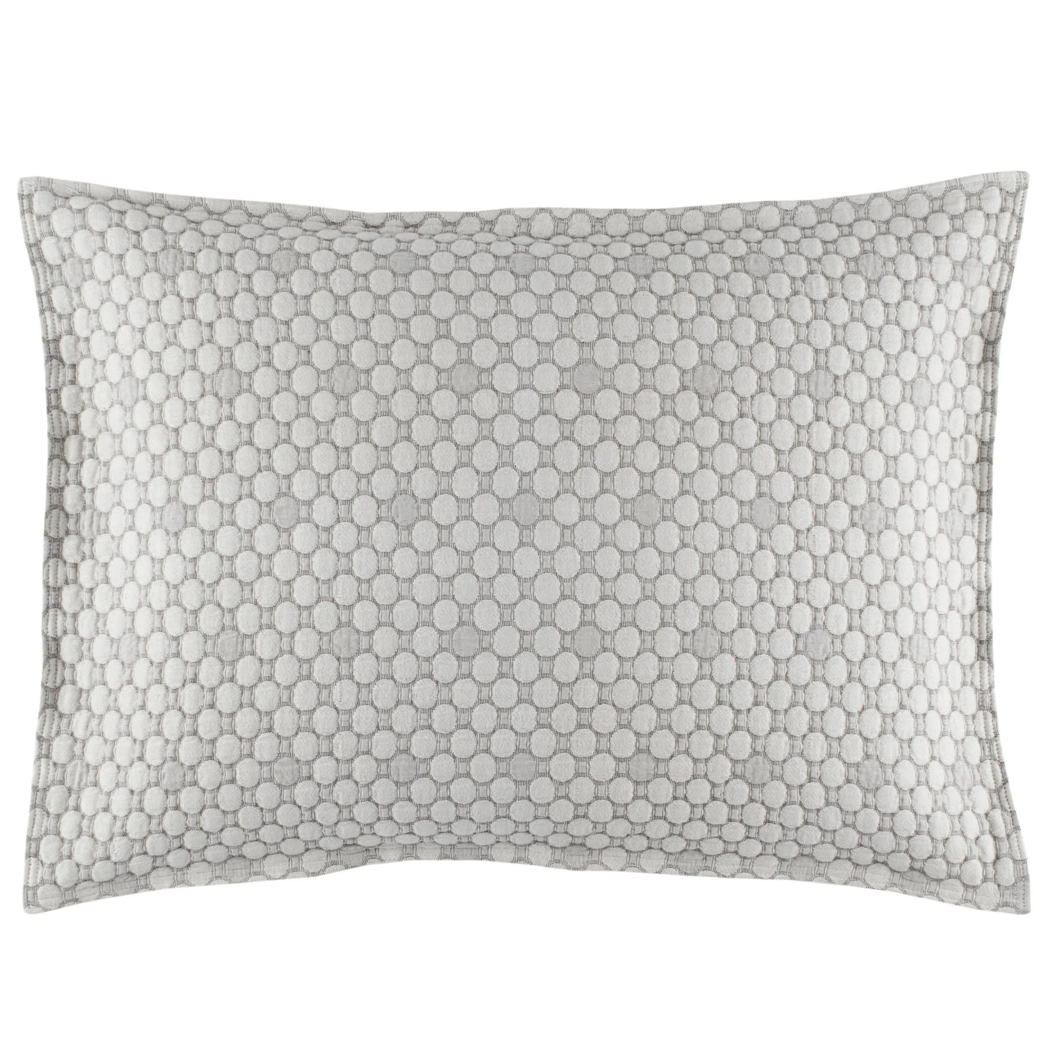 Lodi Matelasse Sham | Silver - Image 4