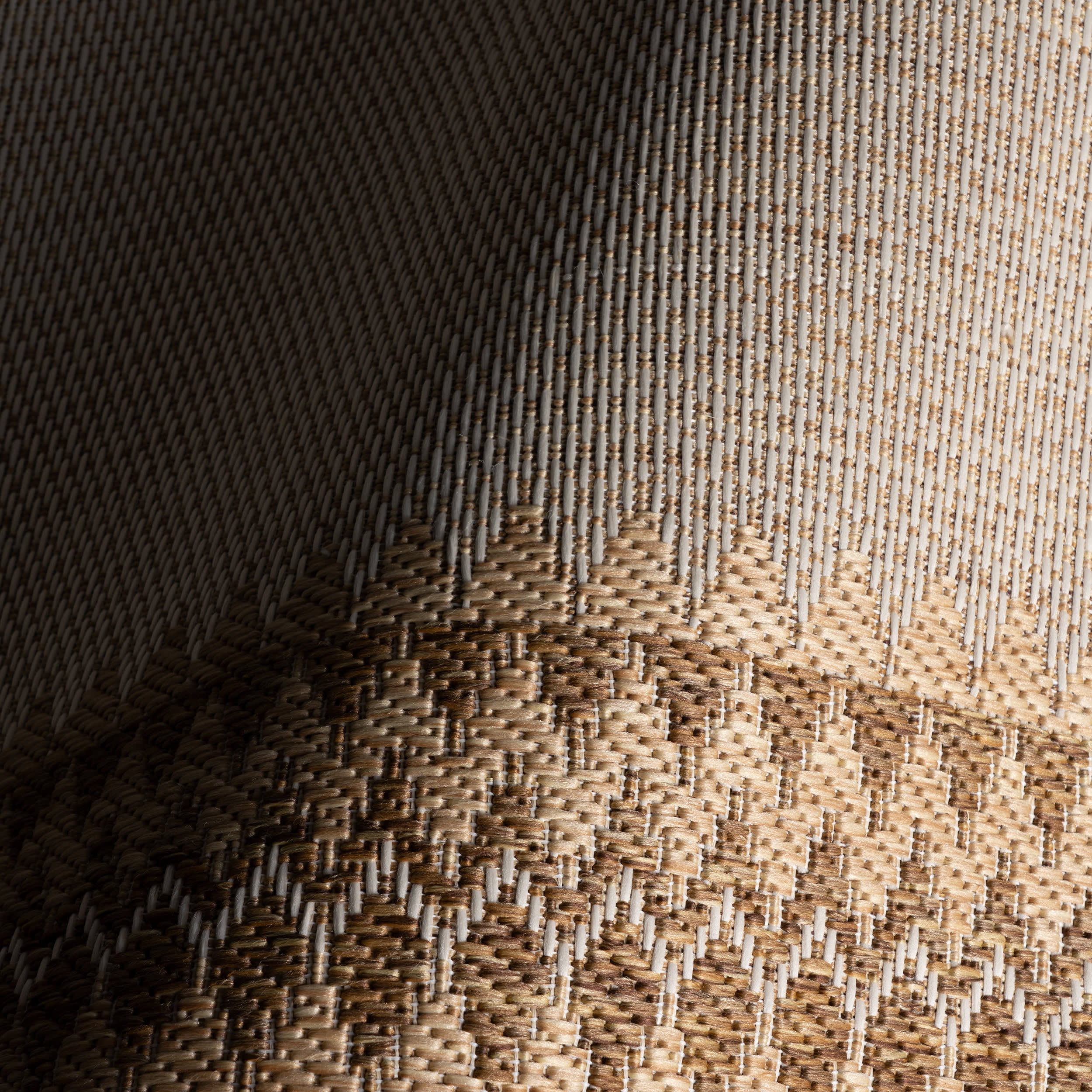 Loenya Modern Bordered Indoor/Outdoor Rug | Brown - Image 3