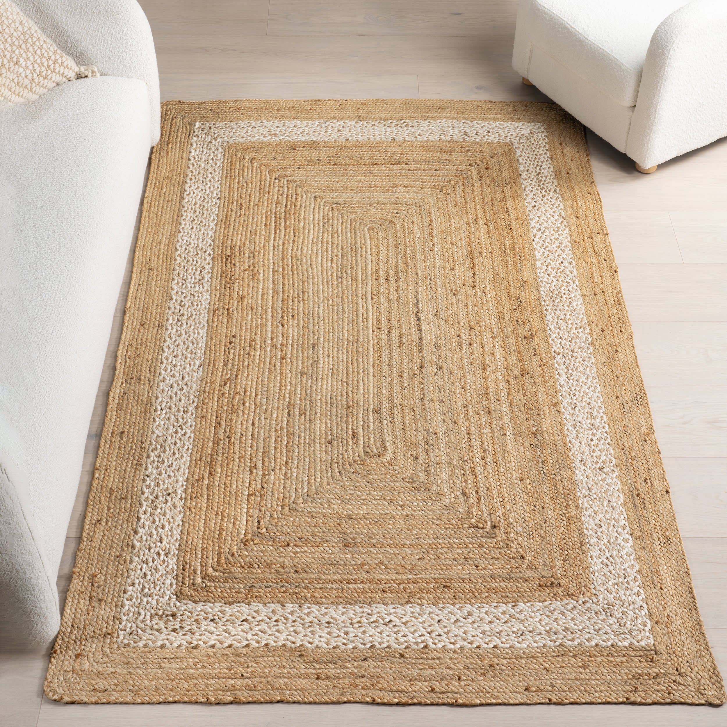 Lora Bordered Jute Rug | Natural - Image 2