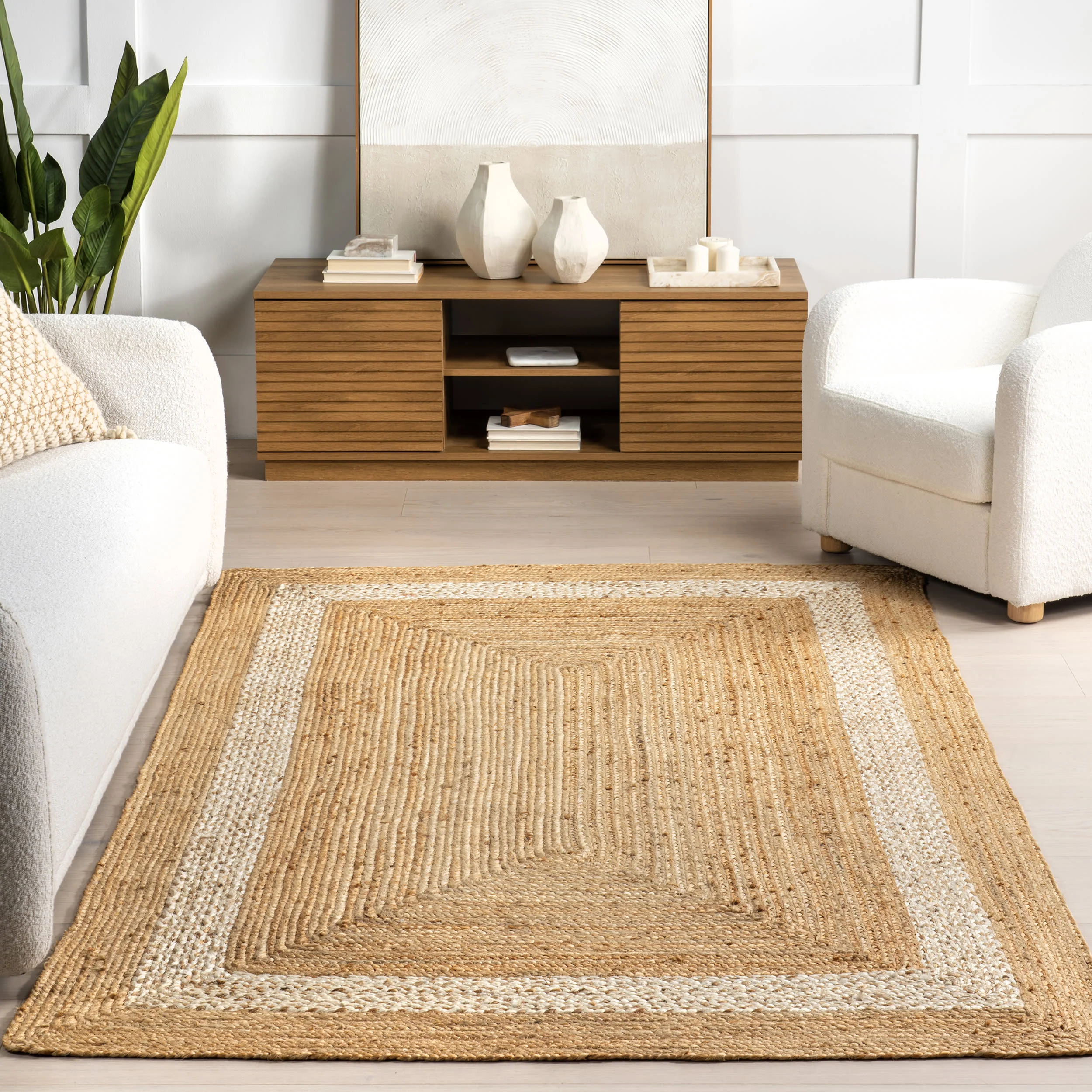 Lora Bordered Jute Rug | Natural - Image 5