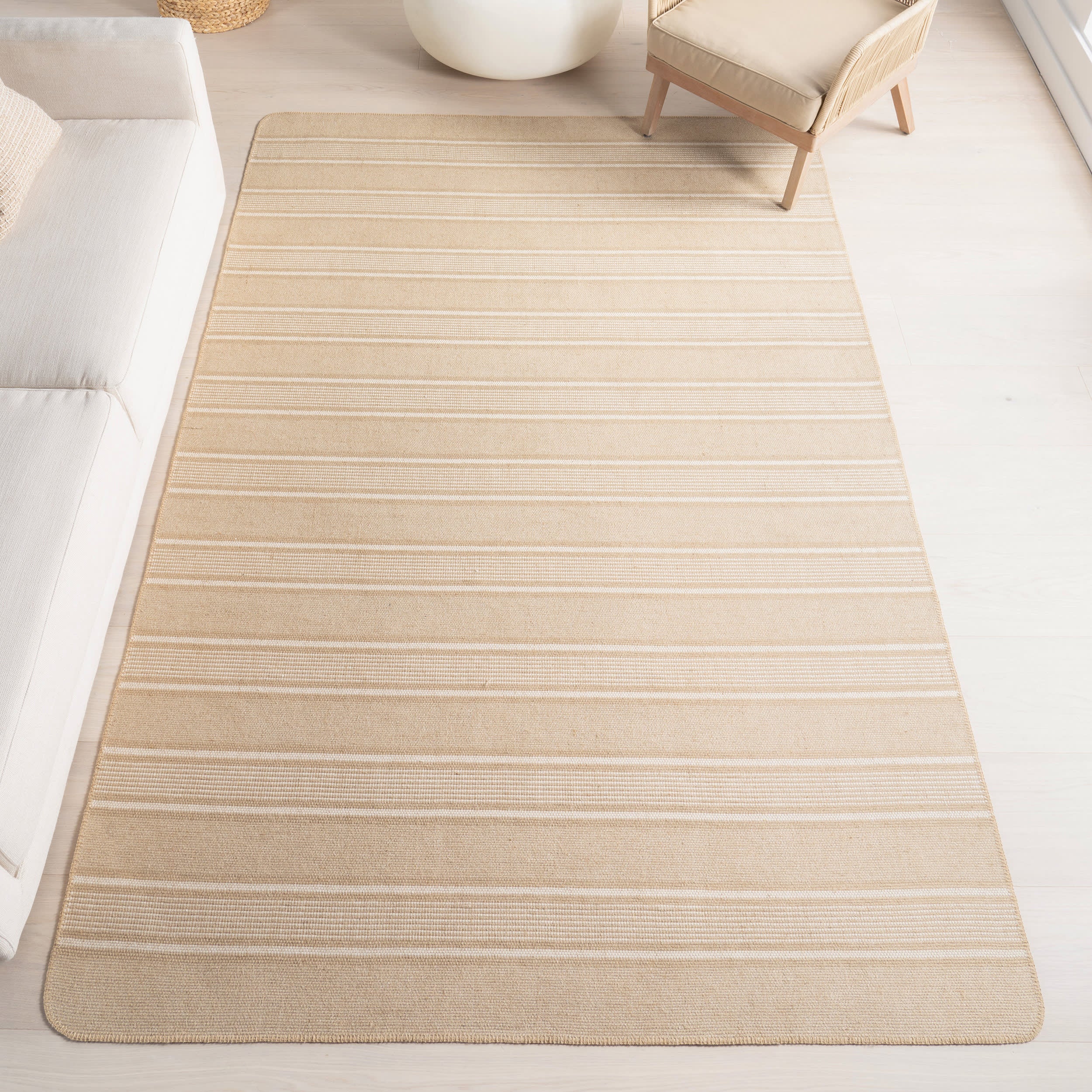Loretta Striped Jute Rug | Natural - Image 2
