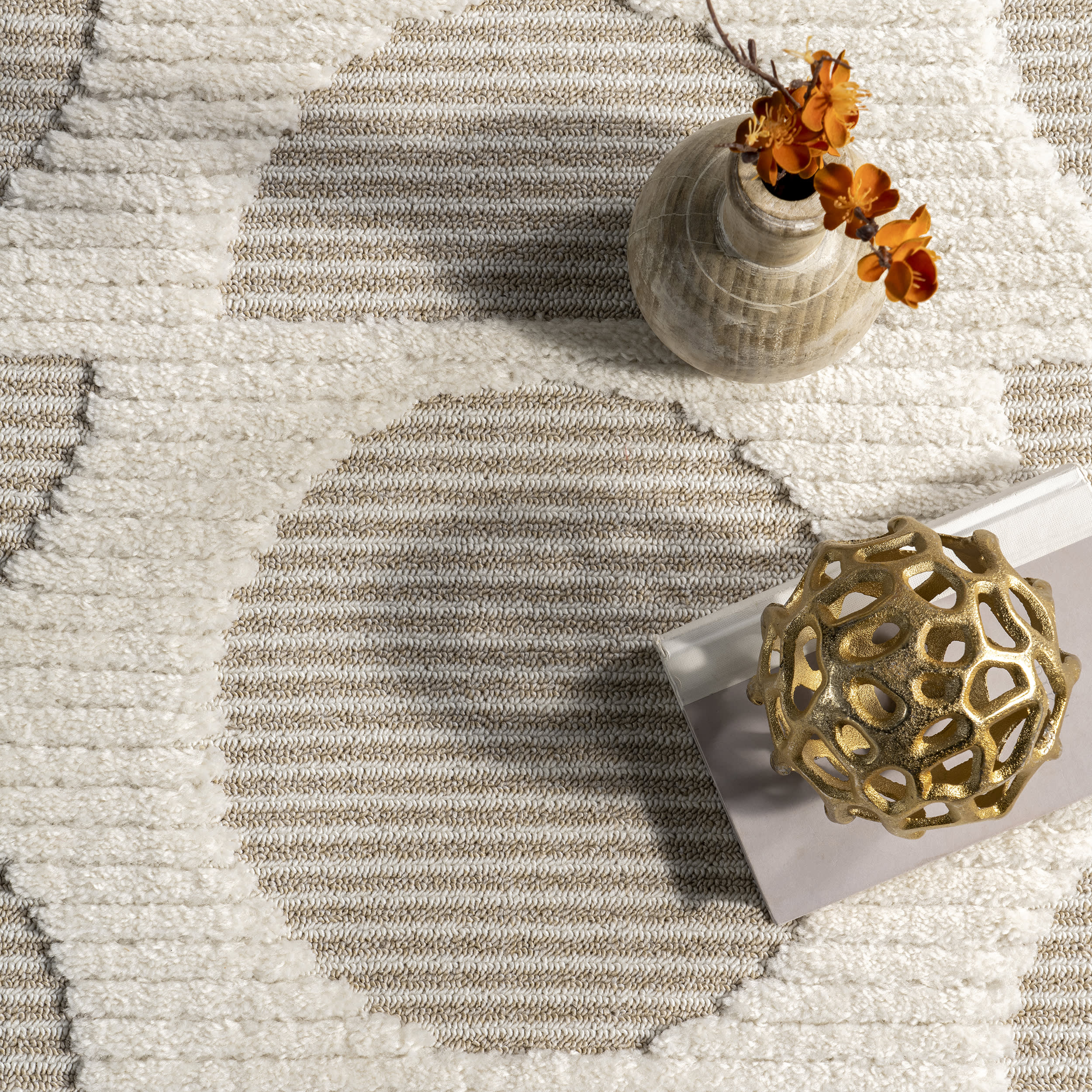 Lou Abstract Moon Rug | Ivory - Image 6