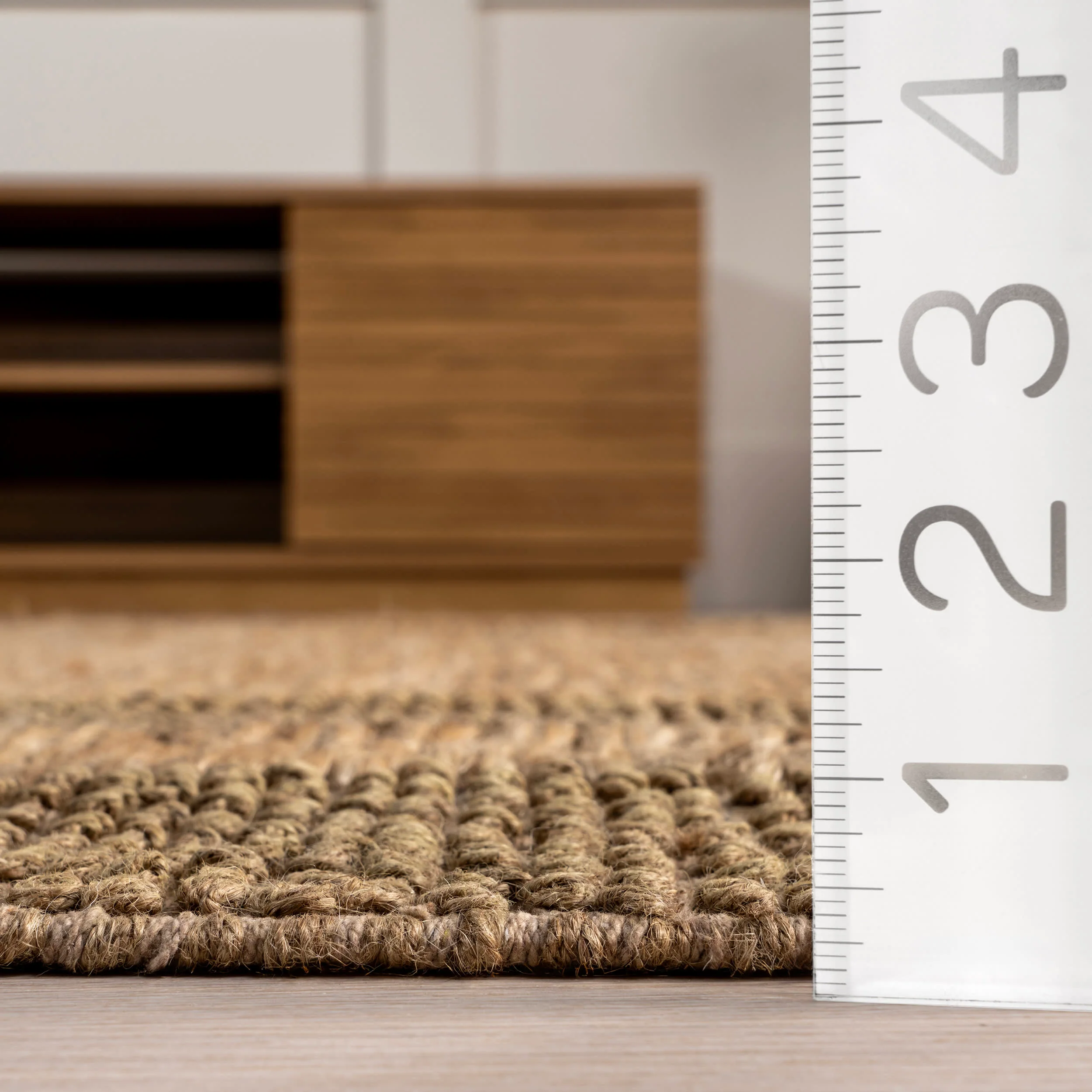 Lourdes Jute Bordered Rug | Natural - Image 5