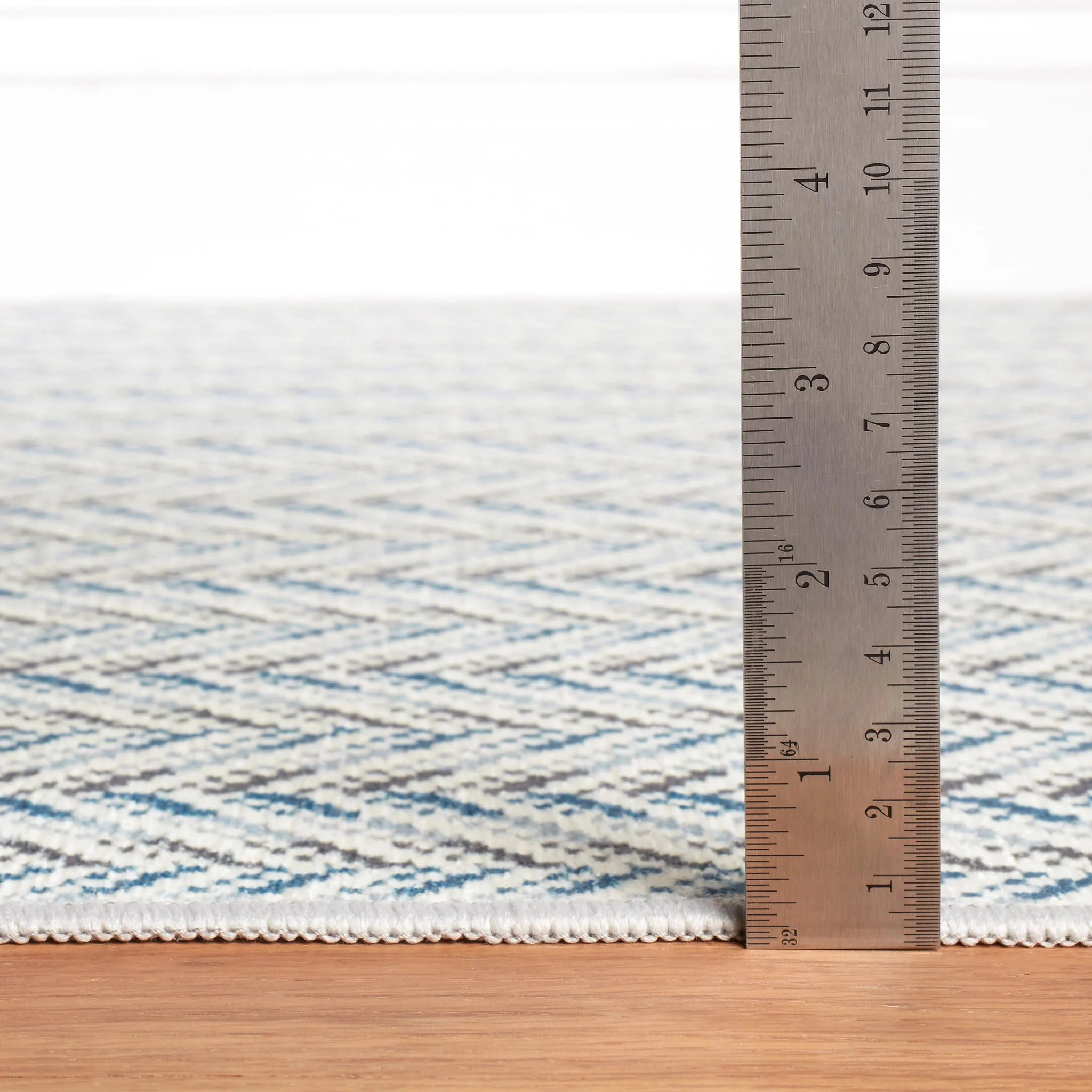 Lowell Machine Washable Rug | Blue - Image 4