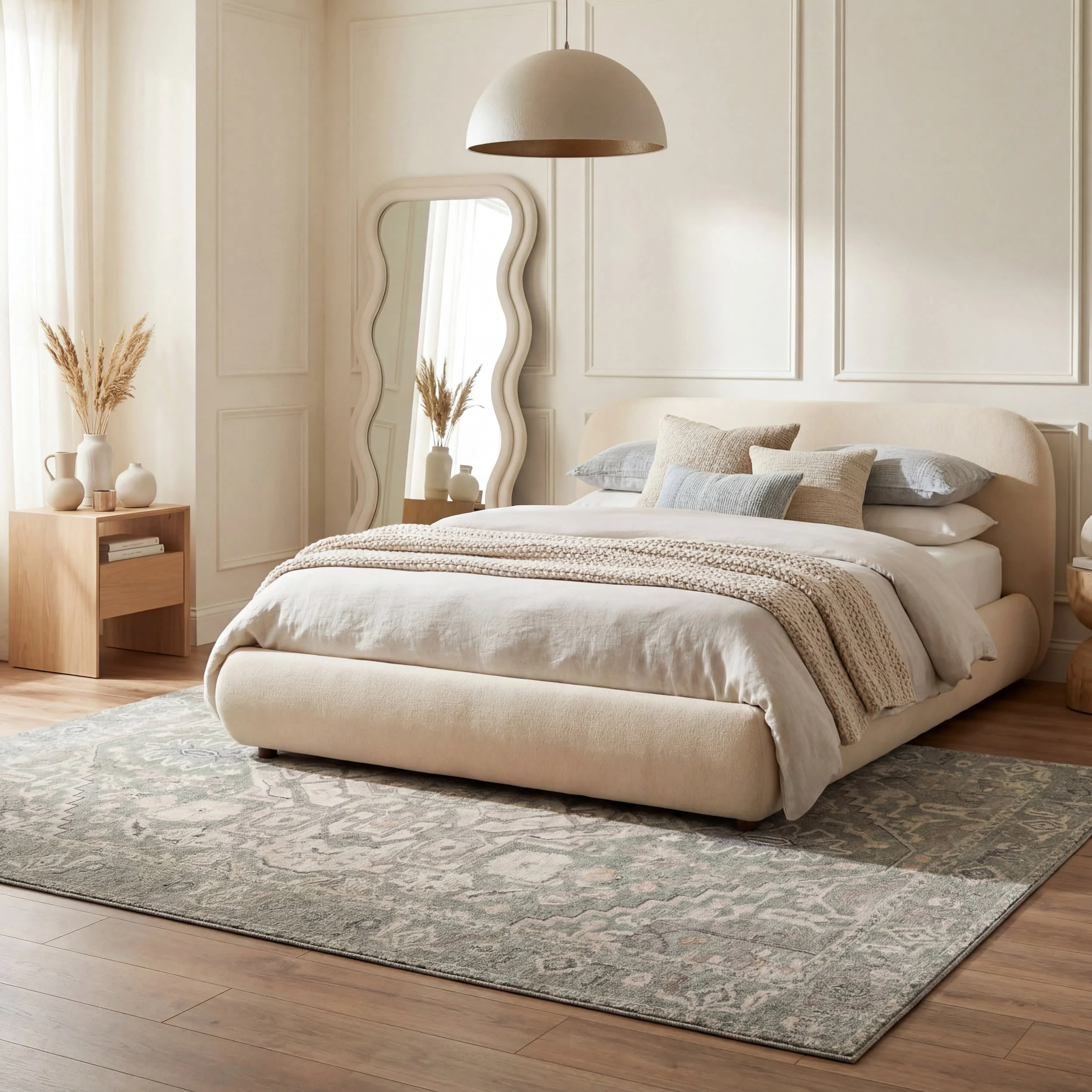 Luda Vintage & Distressed Washable Rug | Sage - Image 10
