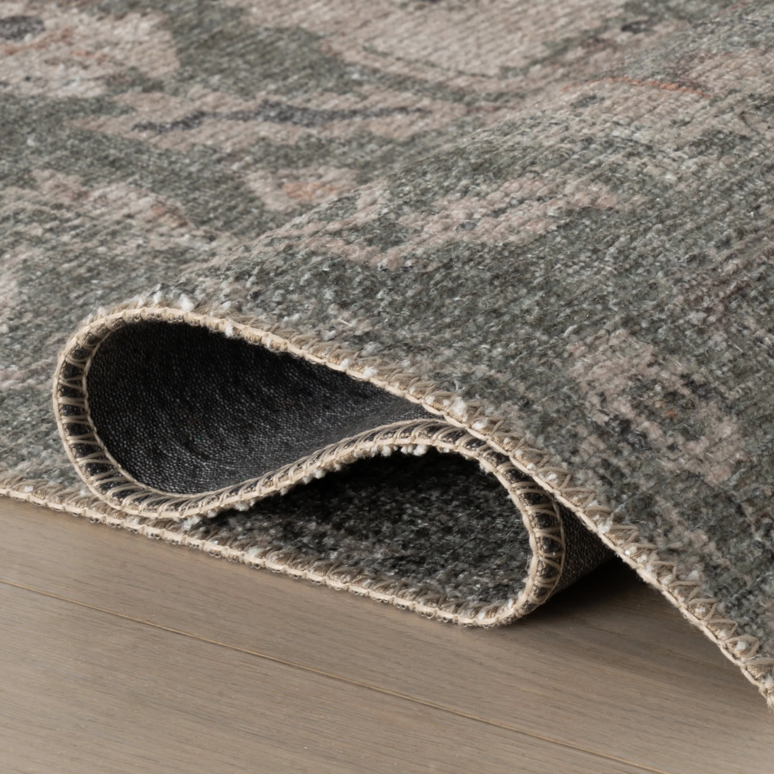 Luda Vintage & Distressed Washable Rug | Sage - Image 11