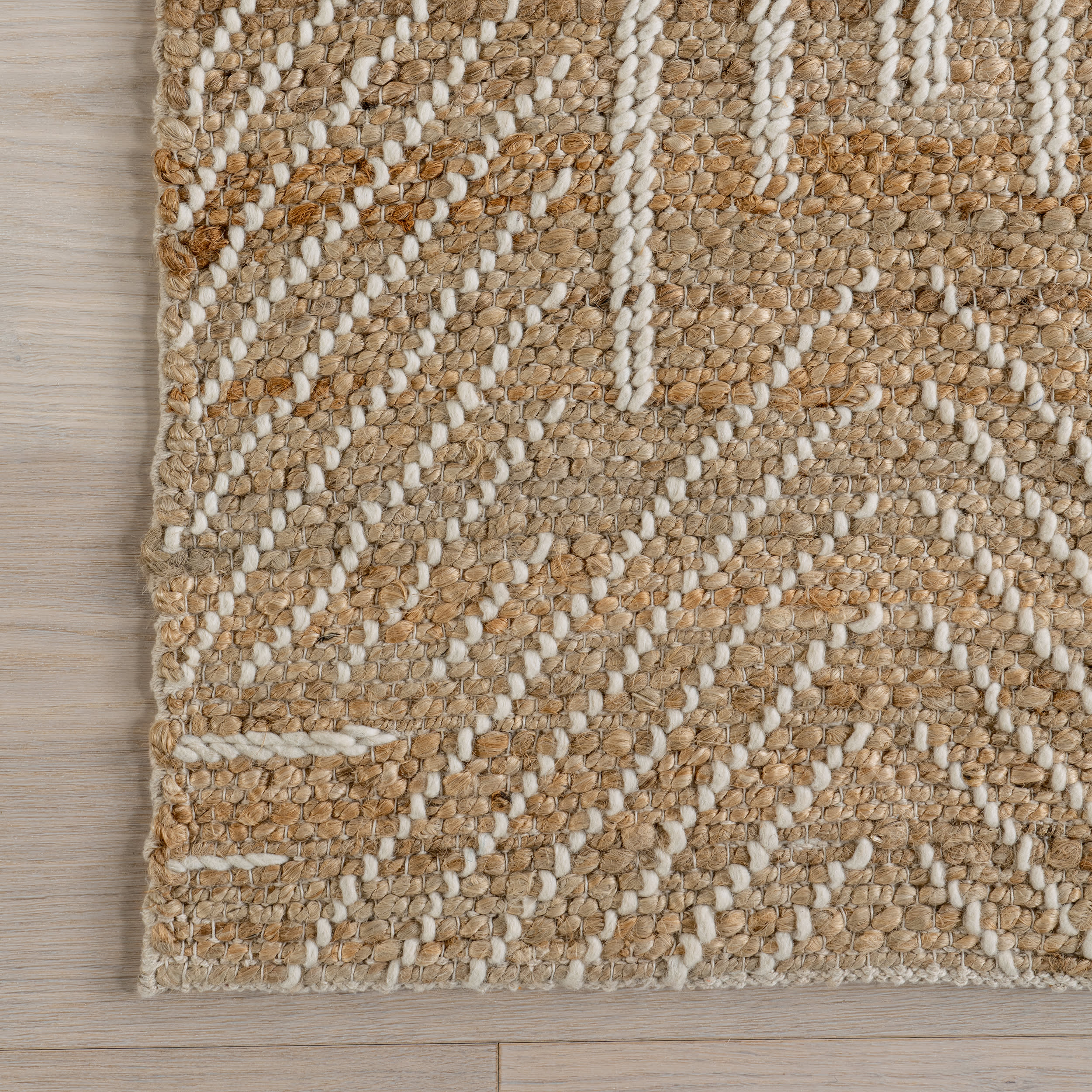 Luella Geometric Jute Rug | Natural - Image 3