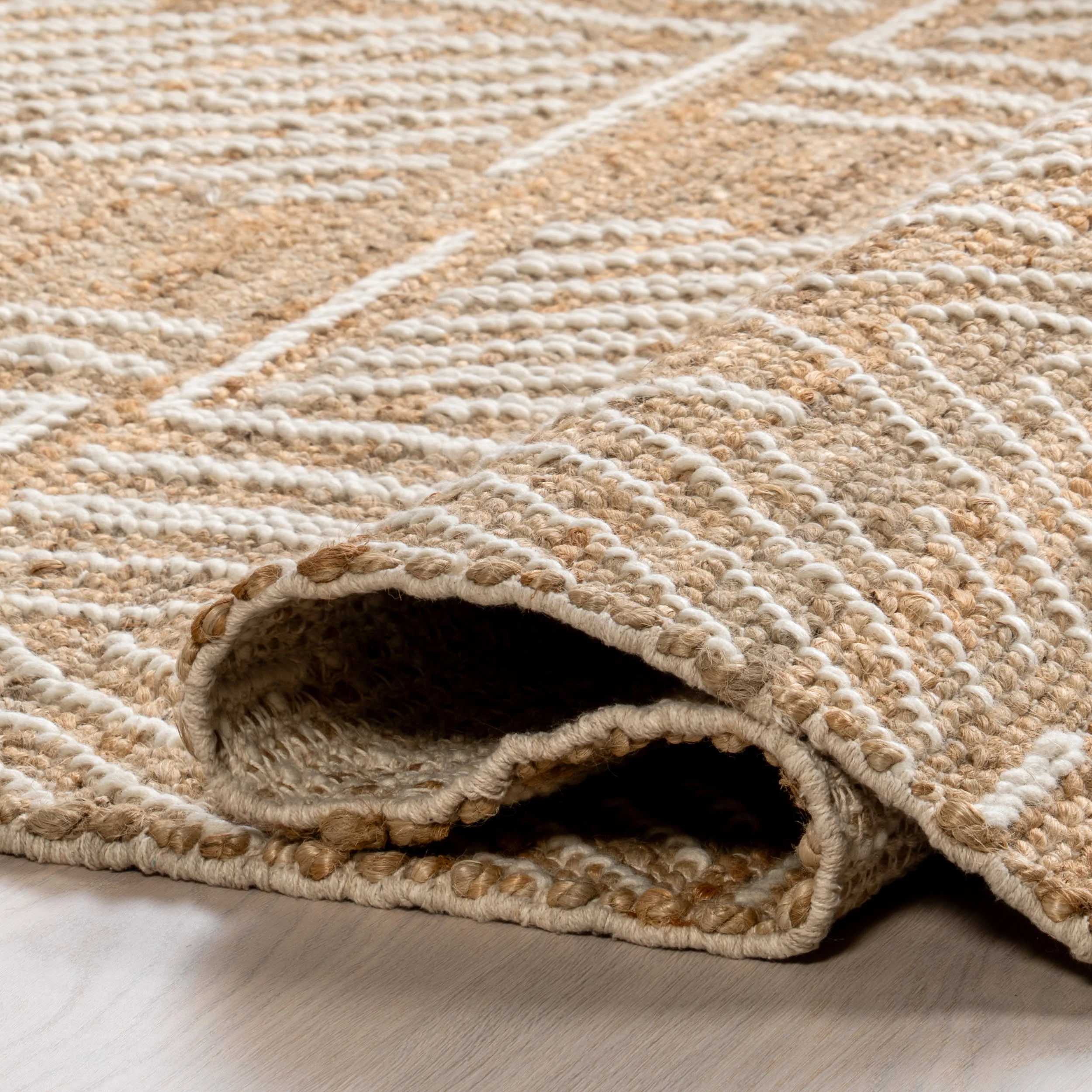 Luella Geometric Jute Rug | Natural - Image 8