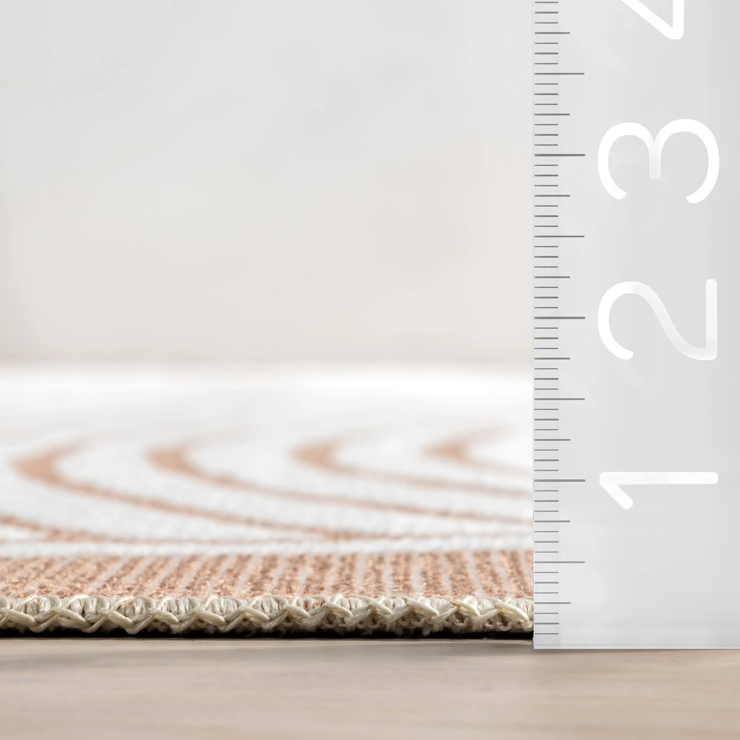 Lula Arced Reversible Washable Rug | Burnt Orange - Image 7