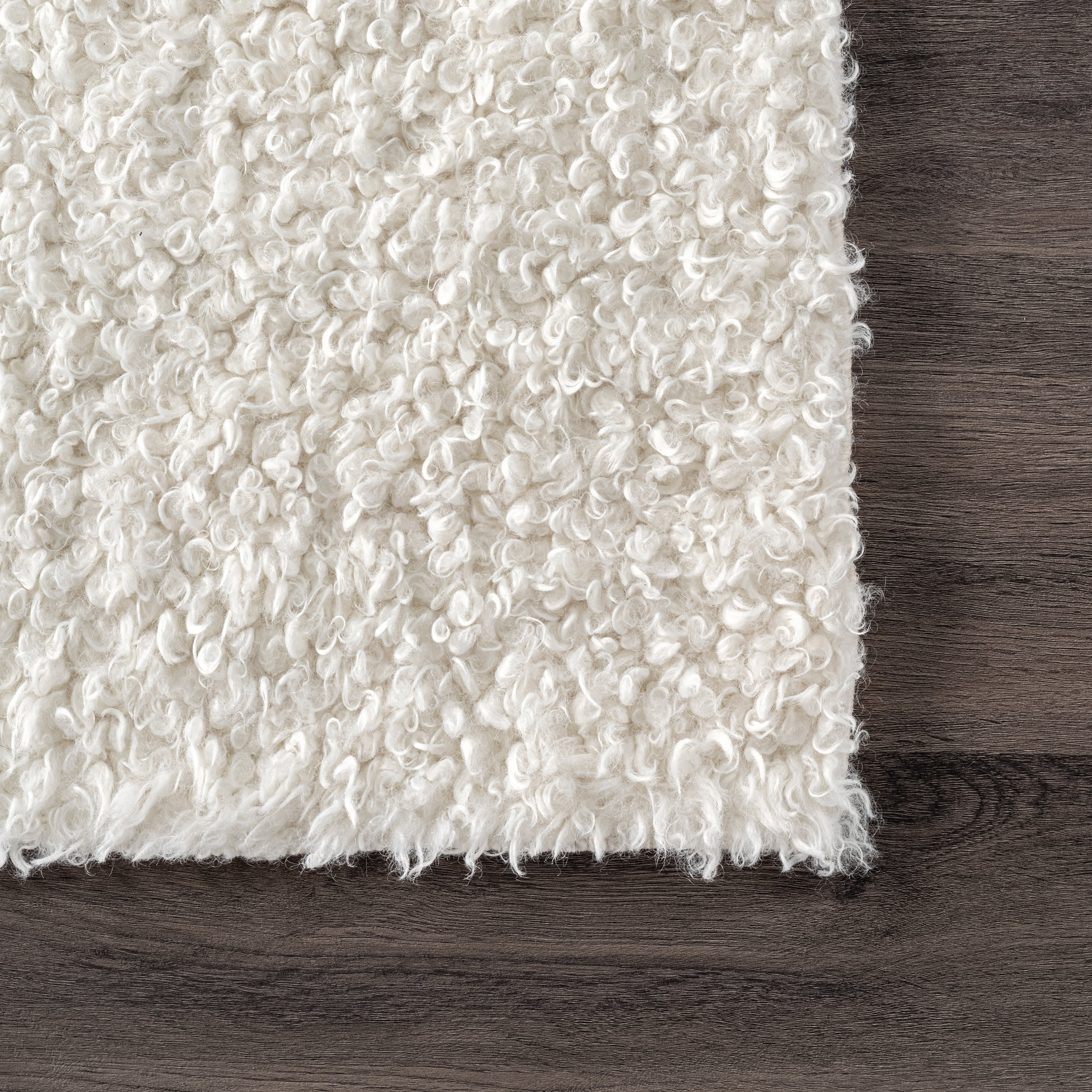 Luna Washable Shag Rug | Off White - Image 3