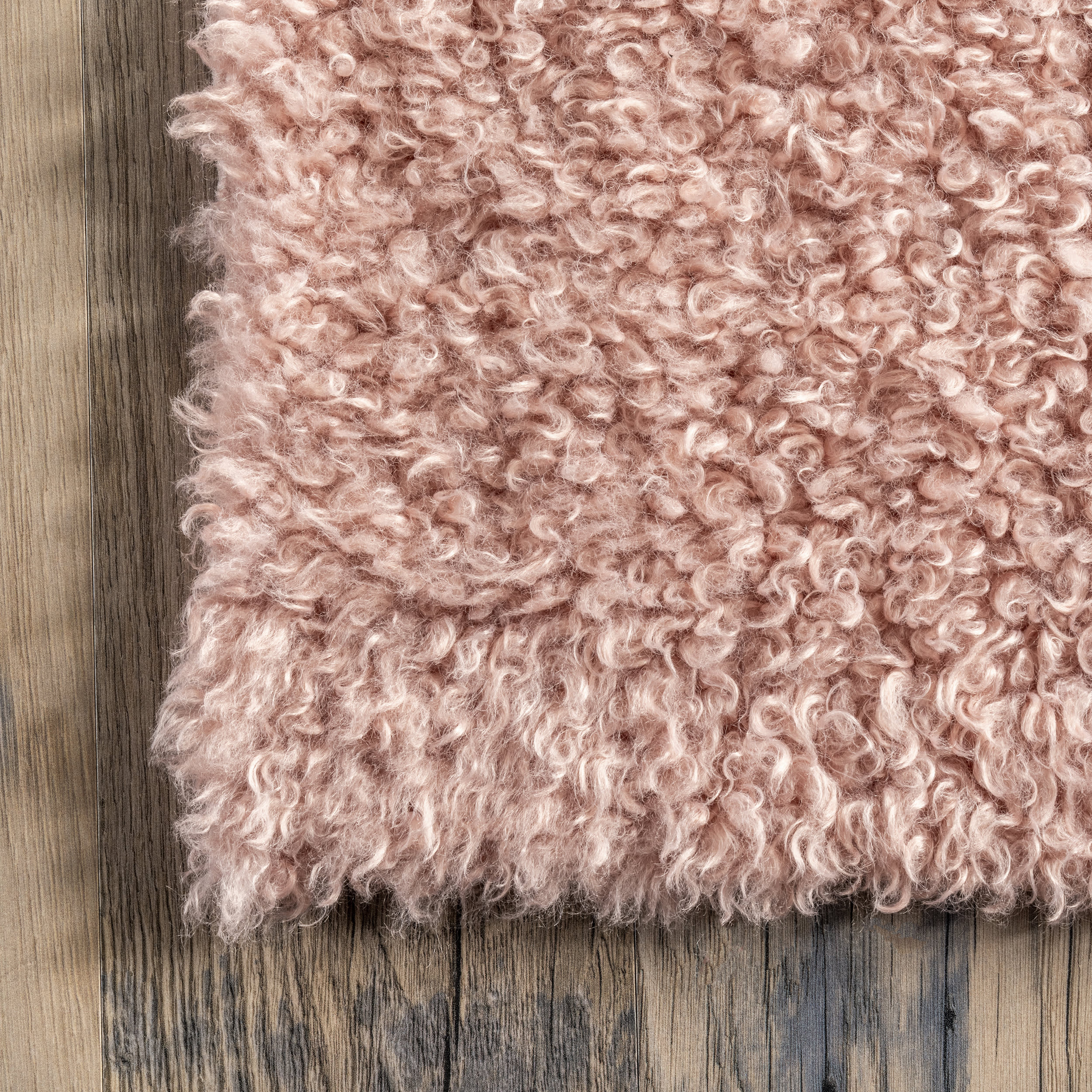 Luna Washable Shag Rug | Pink - Image 3