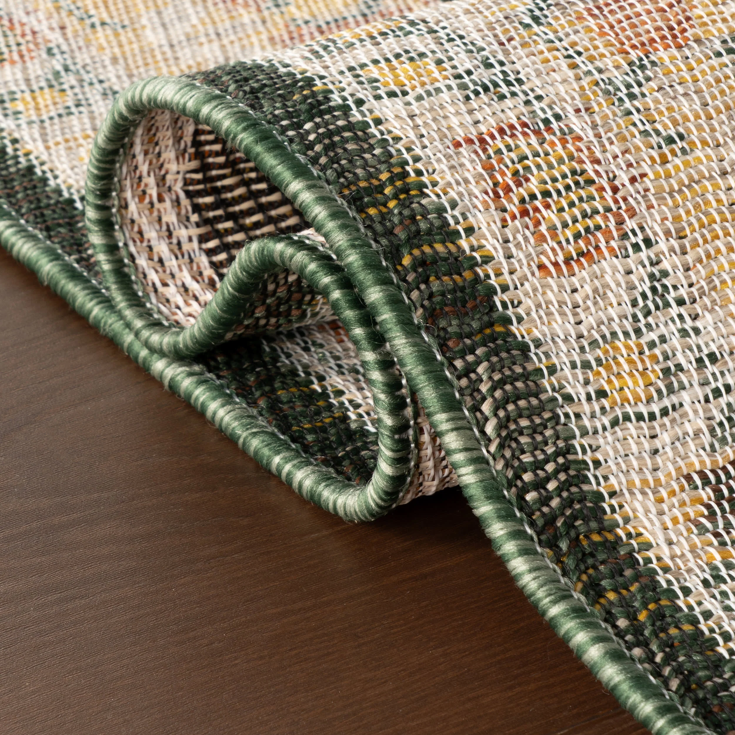 Lunaven Traditional Floral Indoor/Outdoor Rug | Green - Image 11