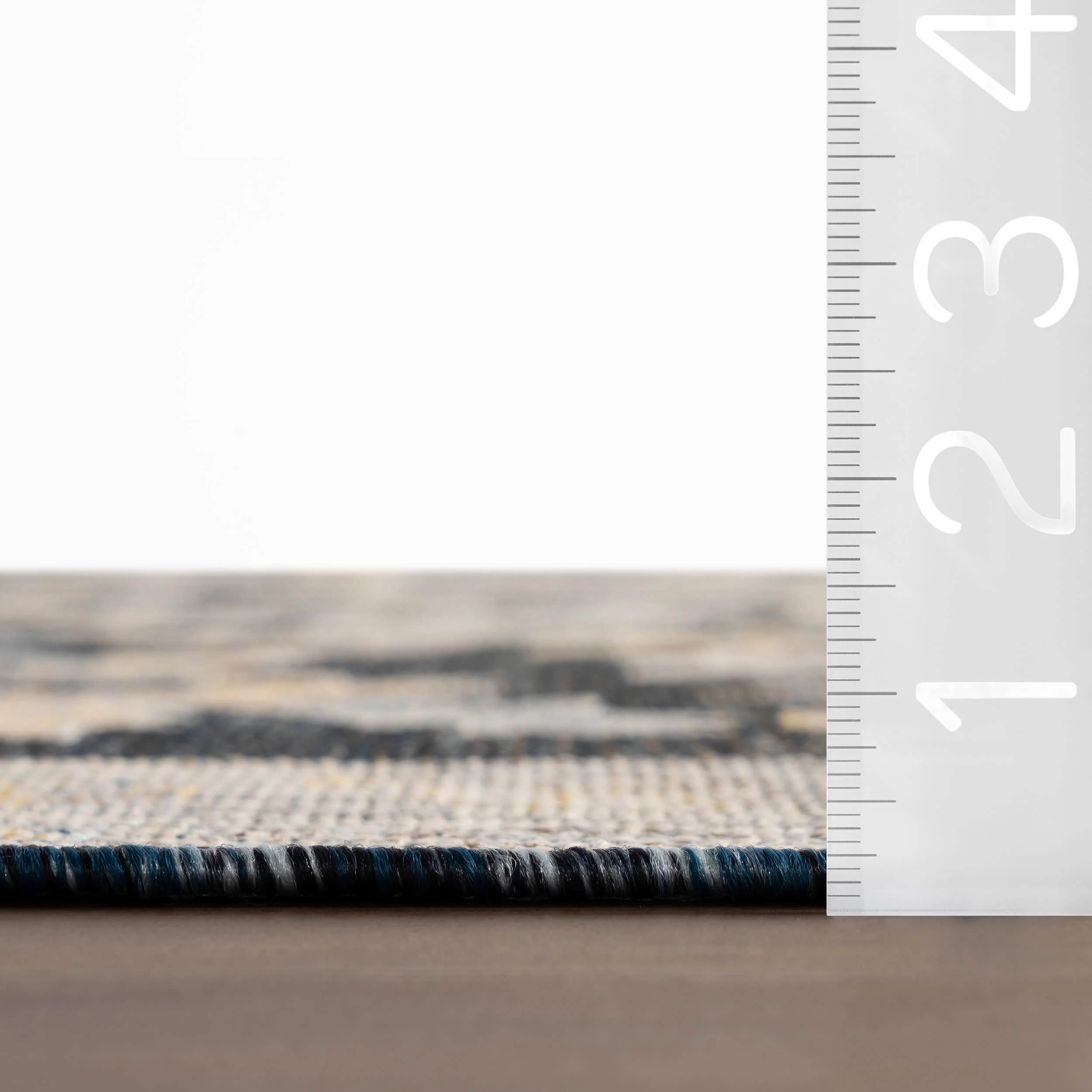 Lunaven Traditional Floral Indoor/Outdoor Rug | Navy - Image 6