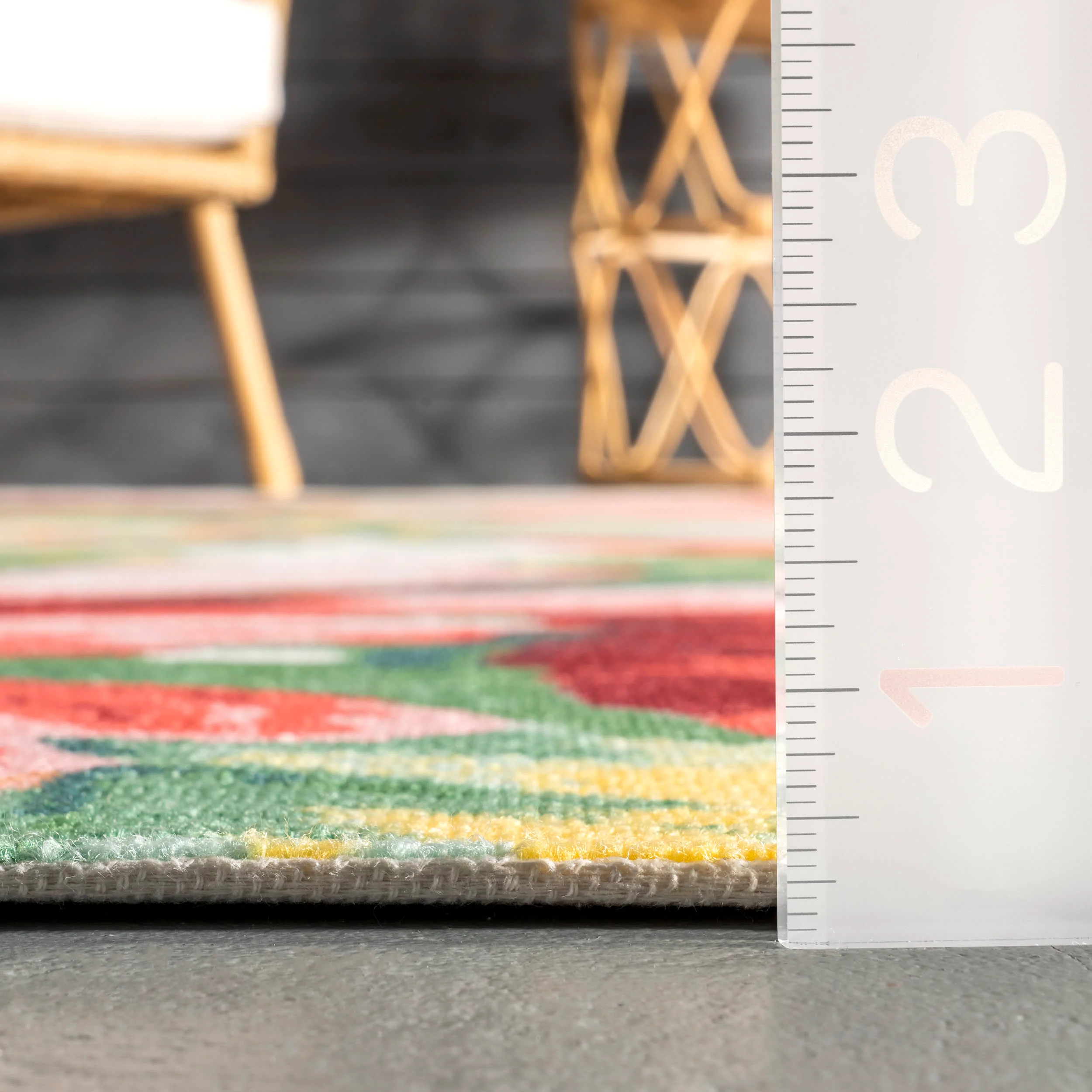 Lush Hibiscus Indoor/Outdoor Rug | Multicolor - Image 5