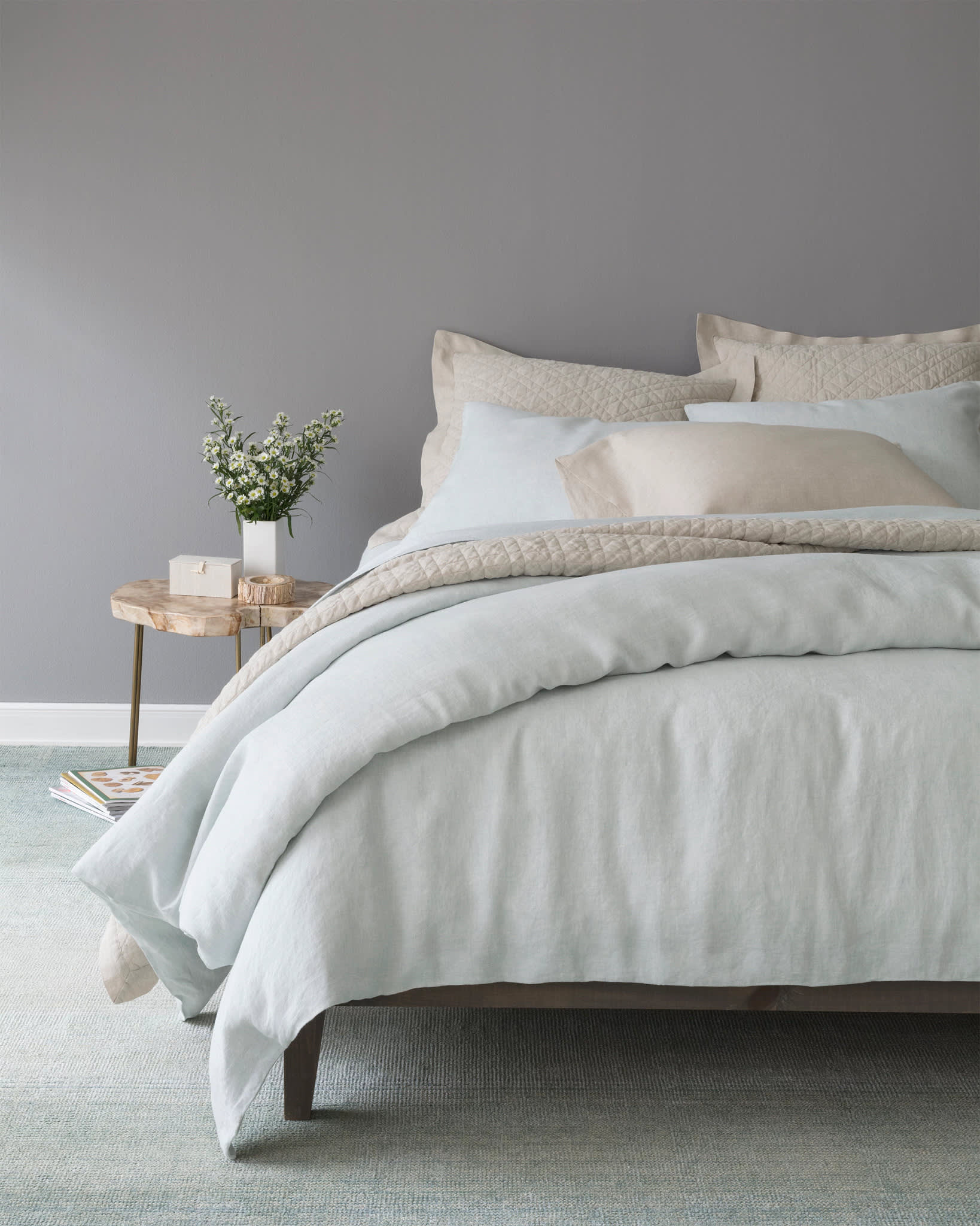 Lush Linen Duvet Cover | Sky - Image 2