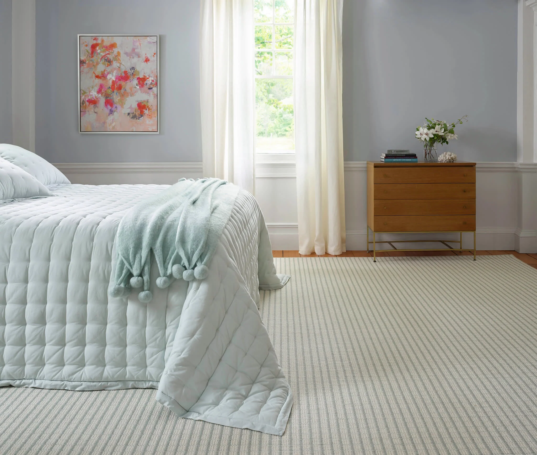 Lush Linen Puff | Sky - Image 2