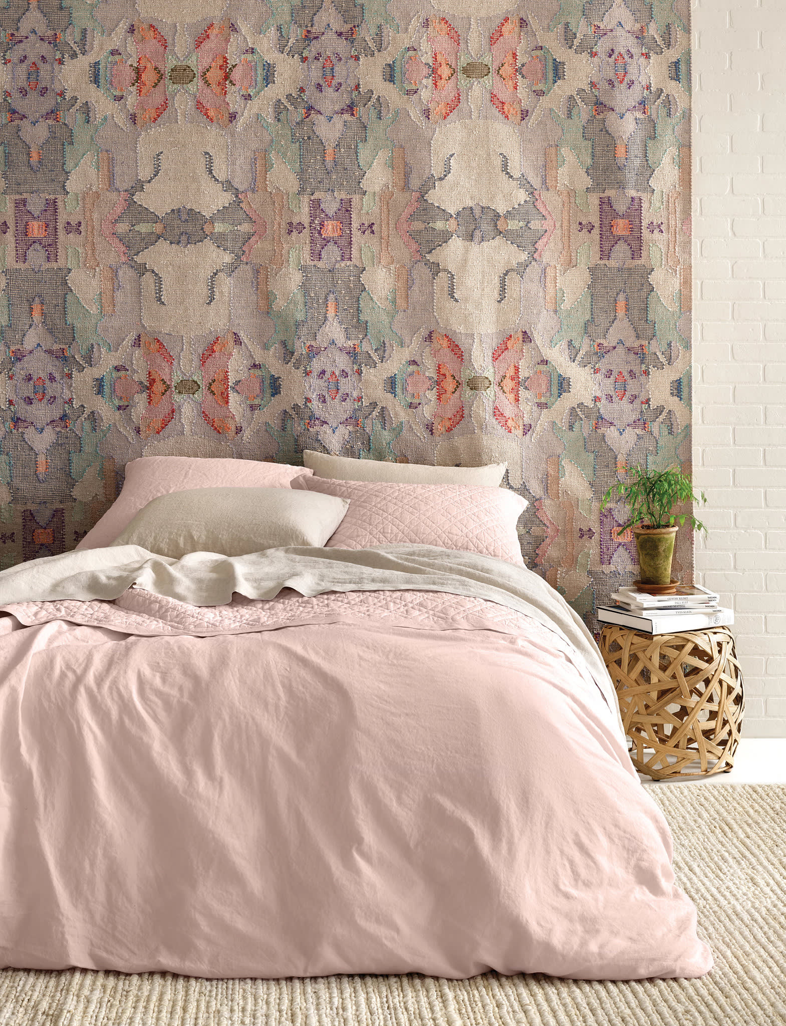 Chapel Hill Hand Loom Knotted Cotton Rug | Multi - Image 2