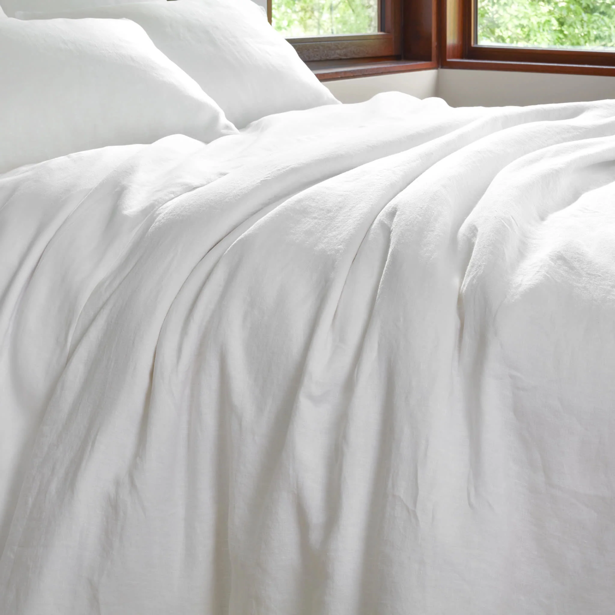 Lush Linen Duvet Cover | White - Image 2