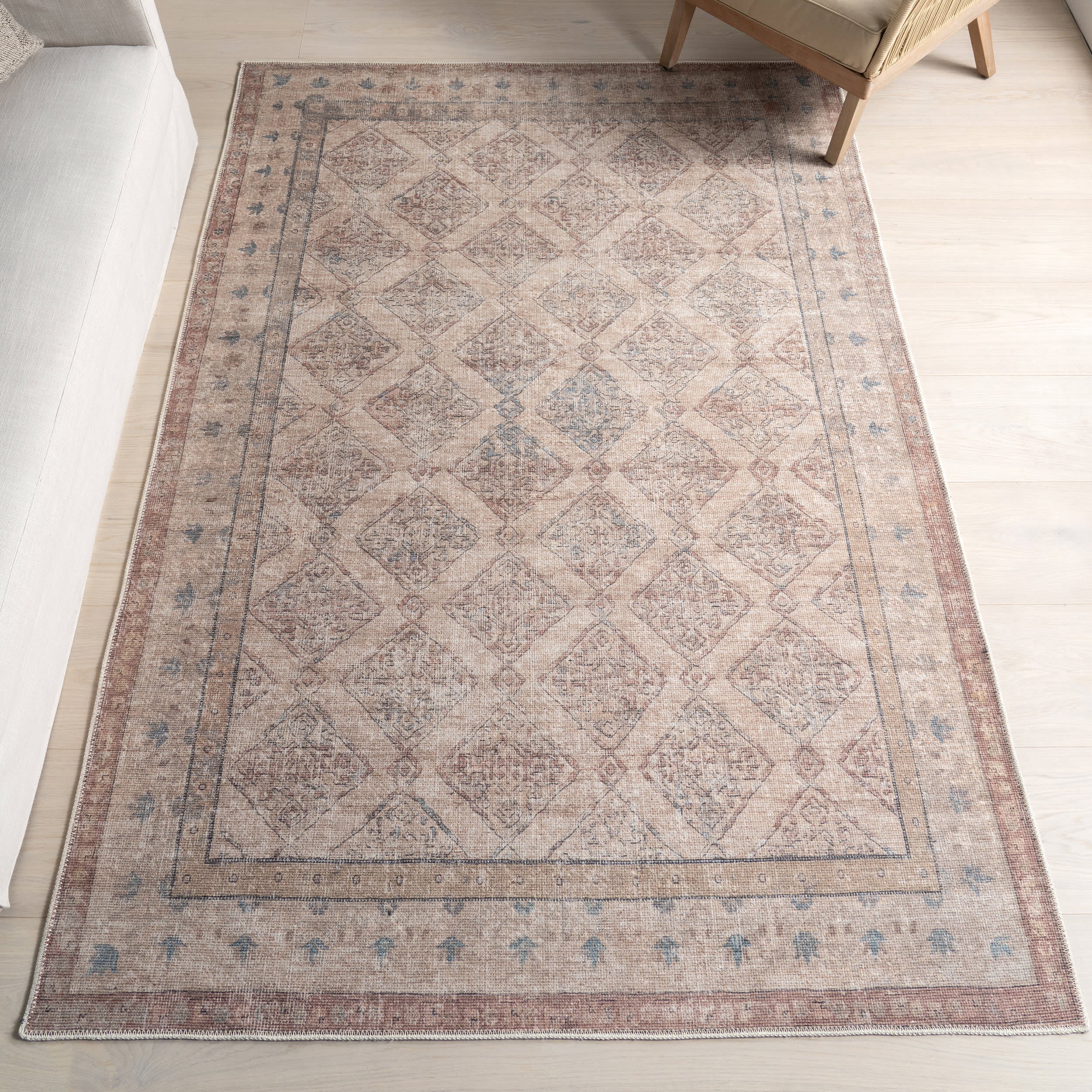 Luz Medallion Washable Rug | Taupe - Image 2