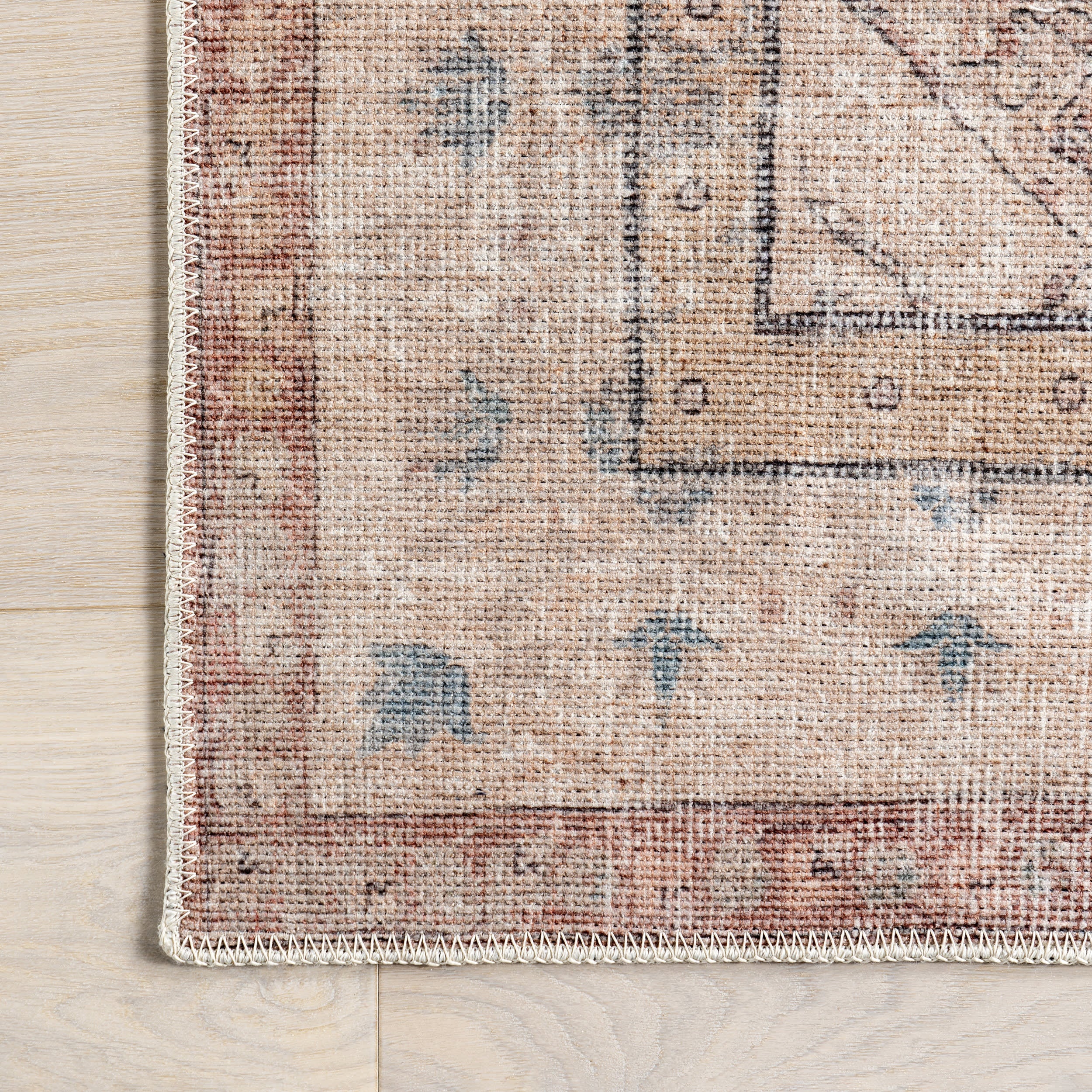 Luz Medallion Washable Rug | Taupe - Image 4